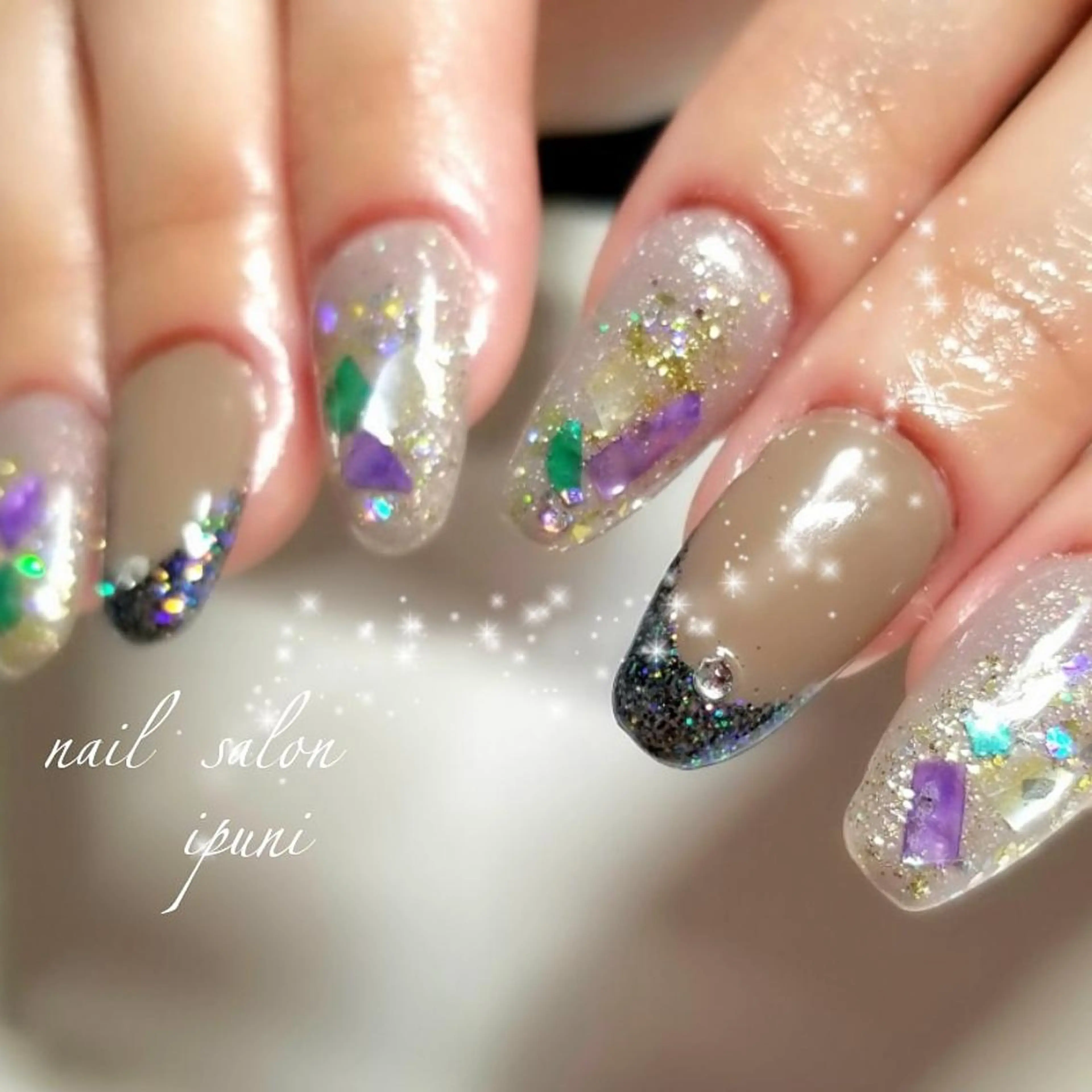 ネイル スカルプネイル nail salon ipuniのネイルデザイン