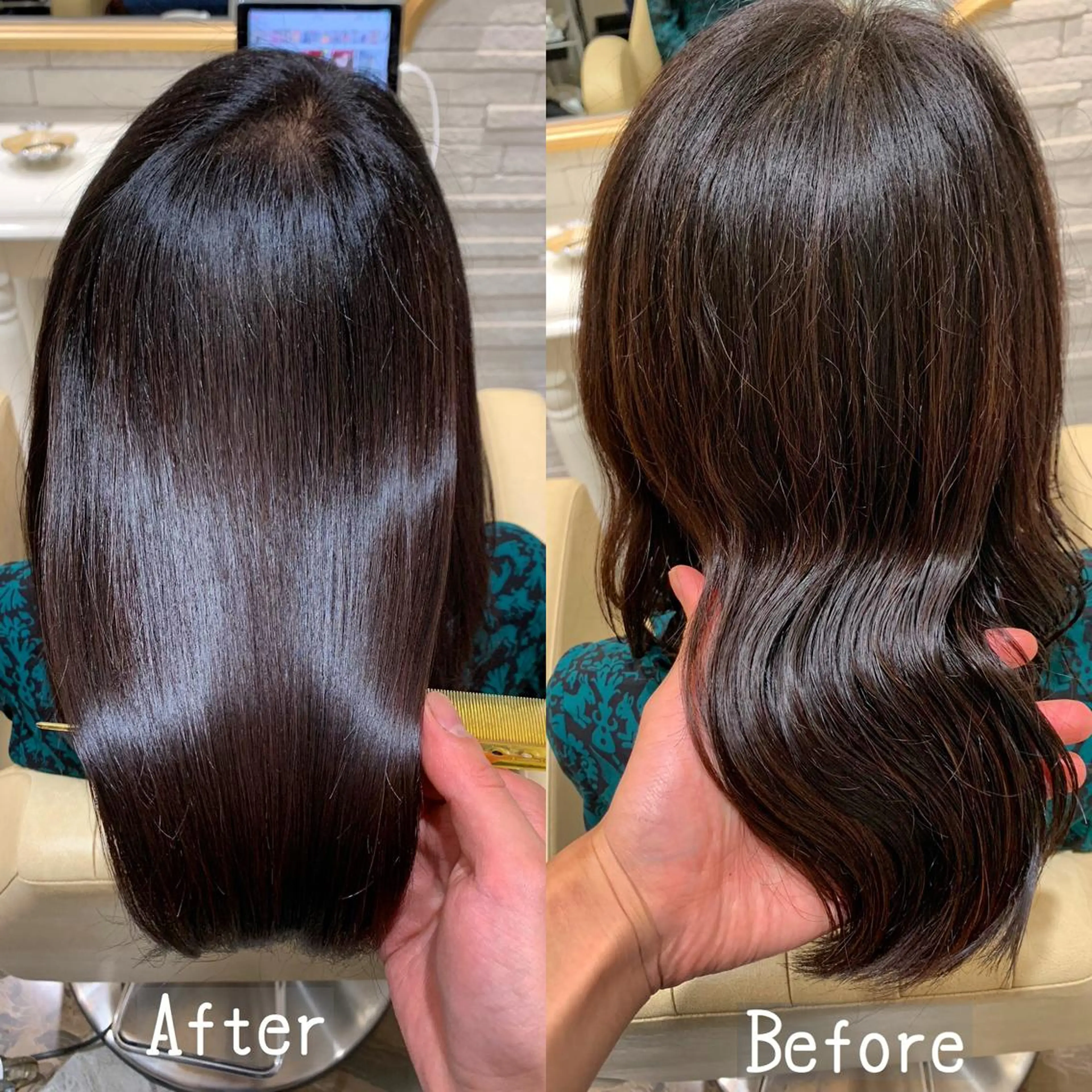 セミロング 韓国ヘア×髪質改善 ⭐️谷遼平⭐️のヘアスタイル