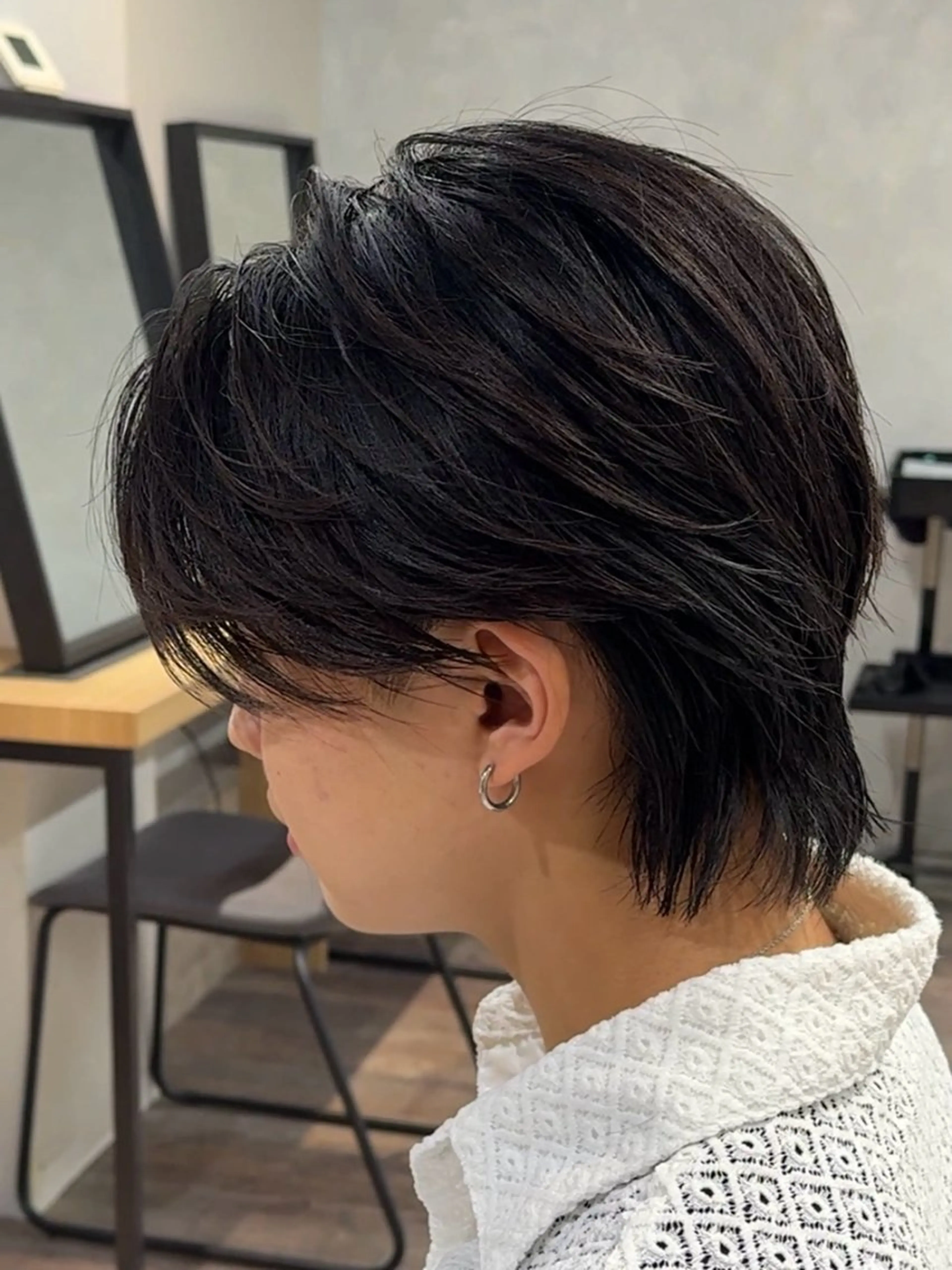 ミディアム メンズ メンズウルフカット ウルフカット 新宿メンズ専門 メンズパーマ特化のヘアスタイル