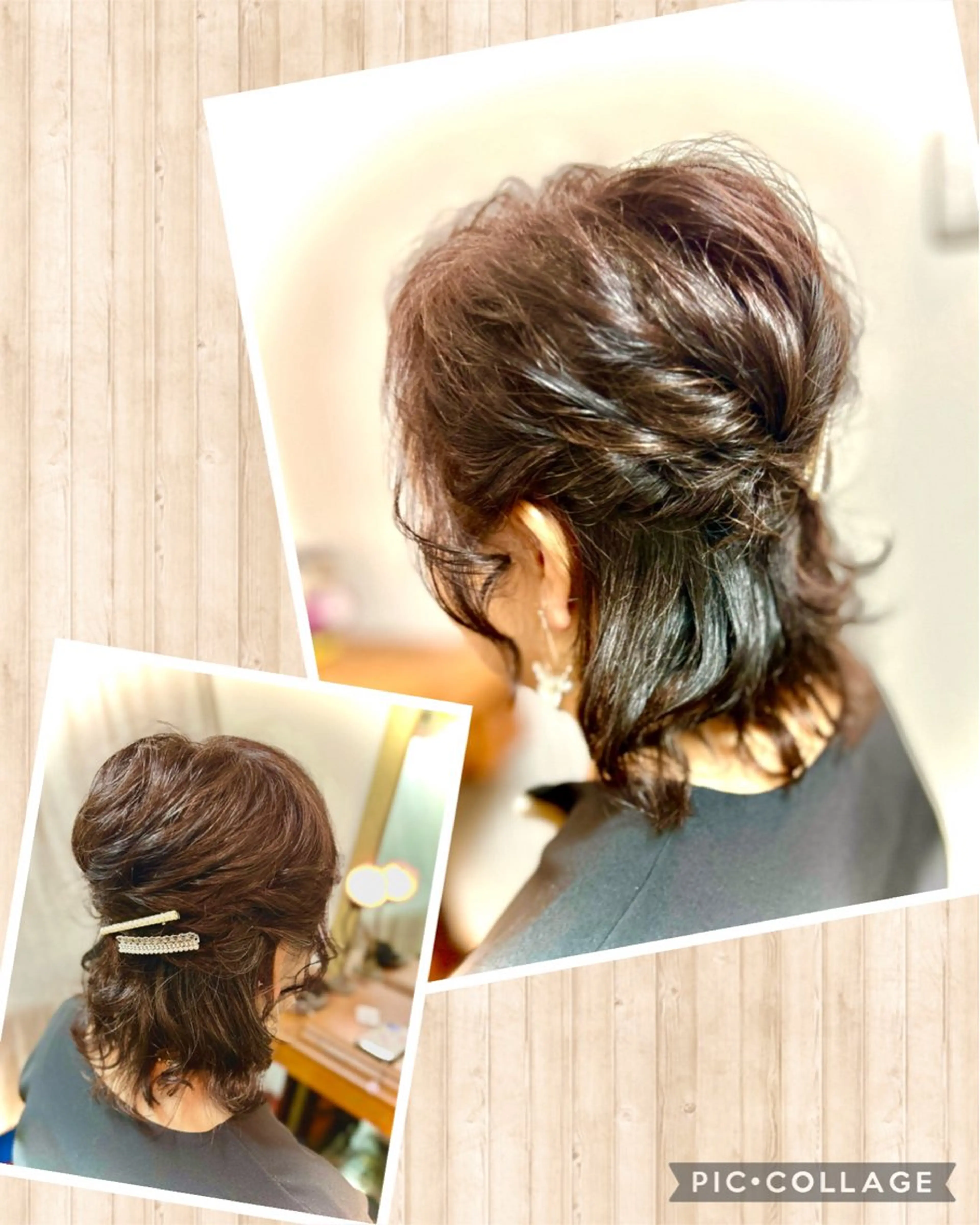 ミディアム ヘアアレンジ ハーフアップ 橋口 由佳子のマツエク・マツパデザイン