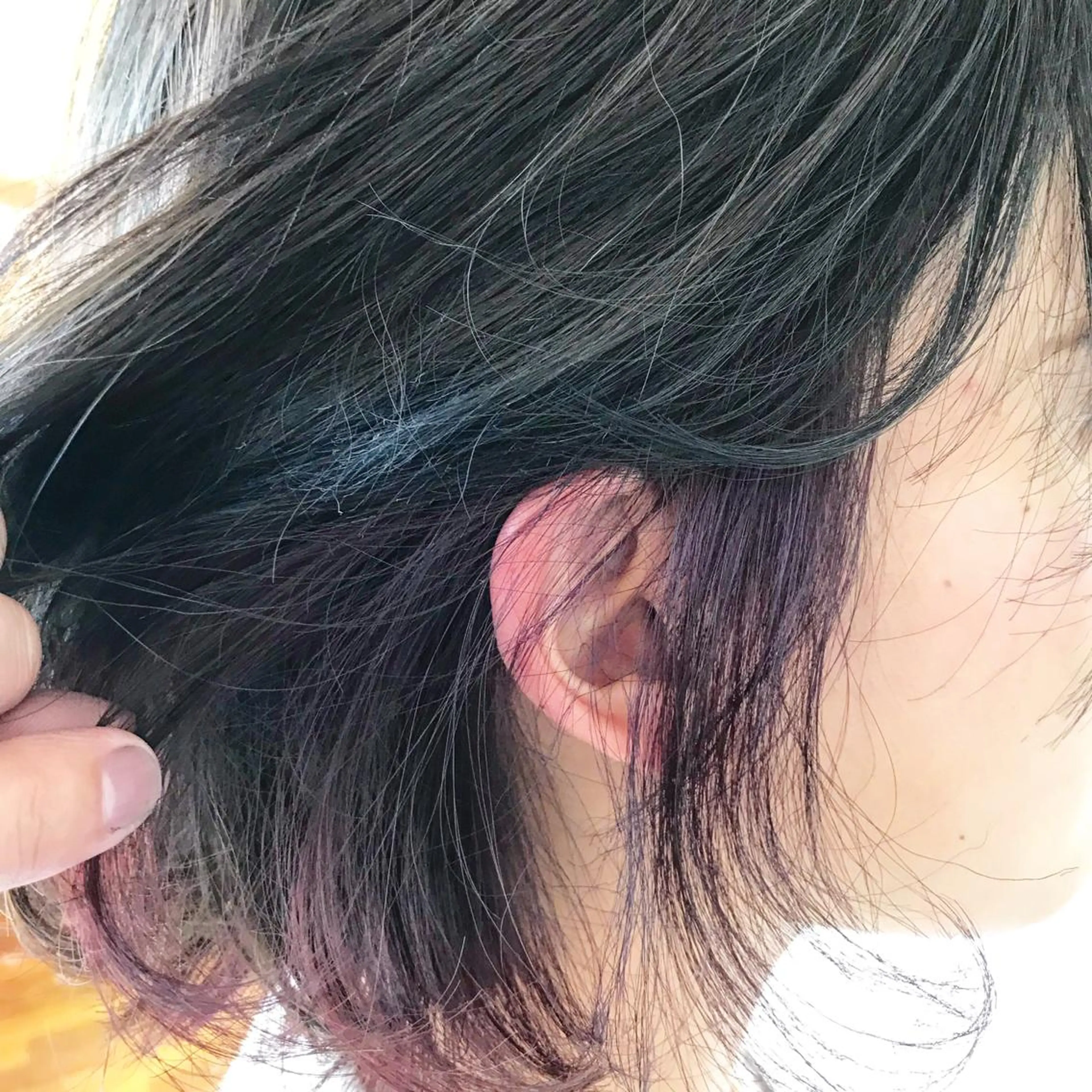 カラー イヤリングカラー グレージュ 大嶋 宏隆のヘアスタイル