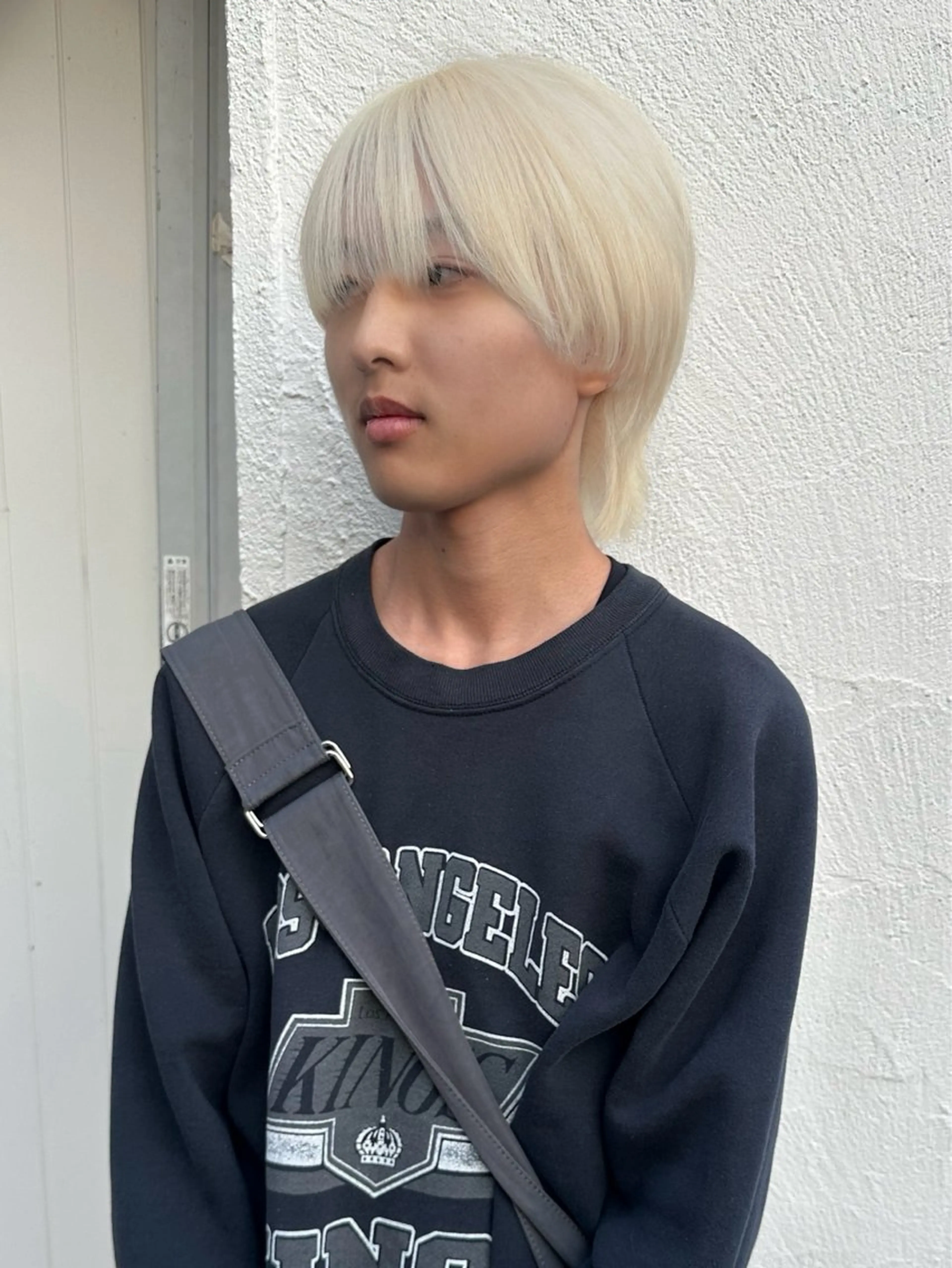 ショート カラー 抜きっぱなしブロンド ブロンド ヘアカラー トリートメント 田中 泰正のヘアスタイル