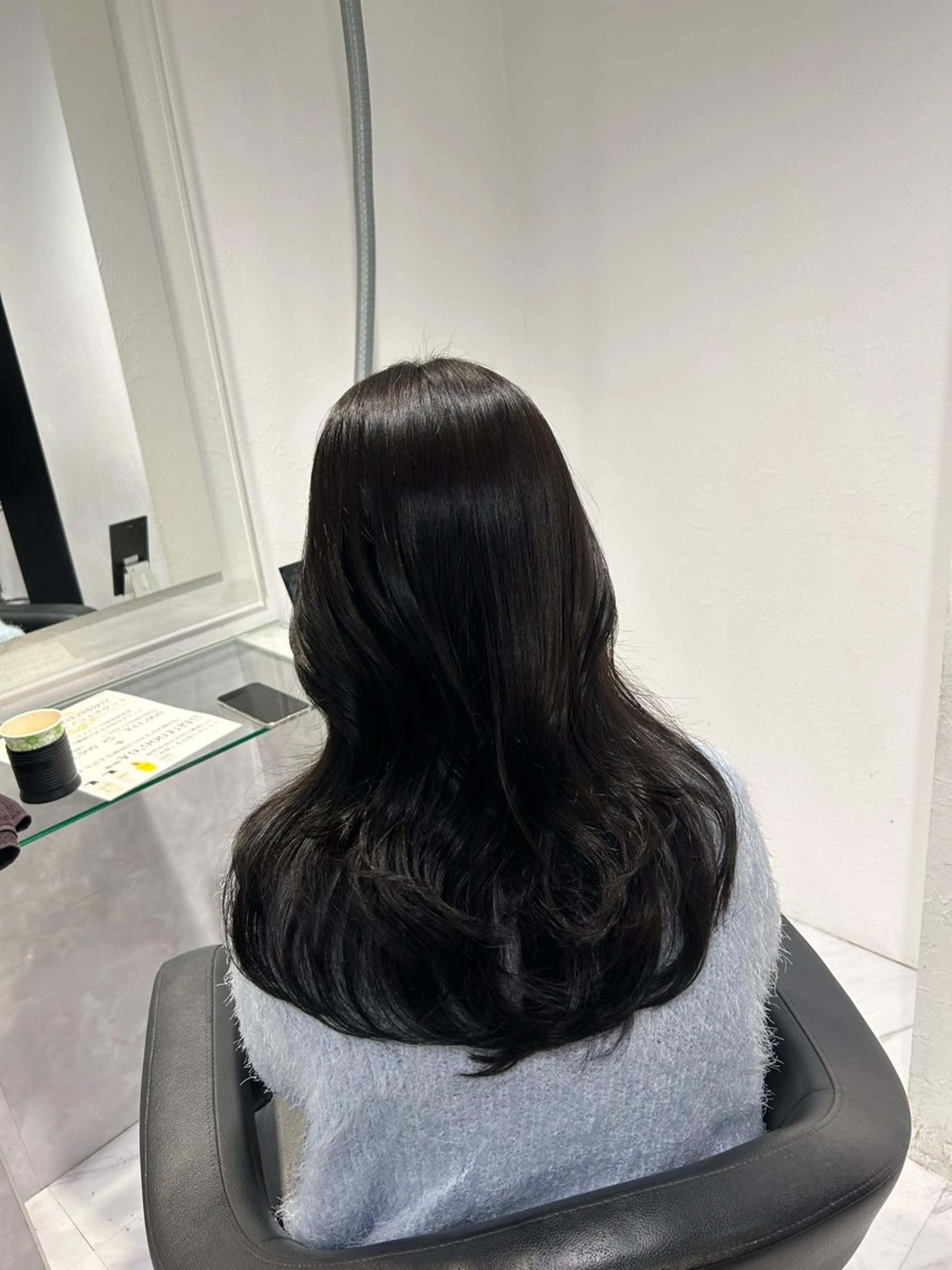 ロング カラー ヘアカラー トリートメント 表参道/透明感カラー /暗髪/ジュキヤのヘアスタイル