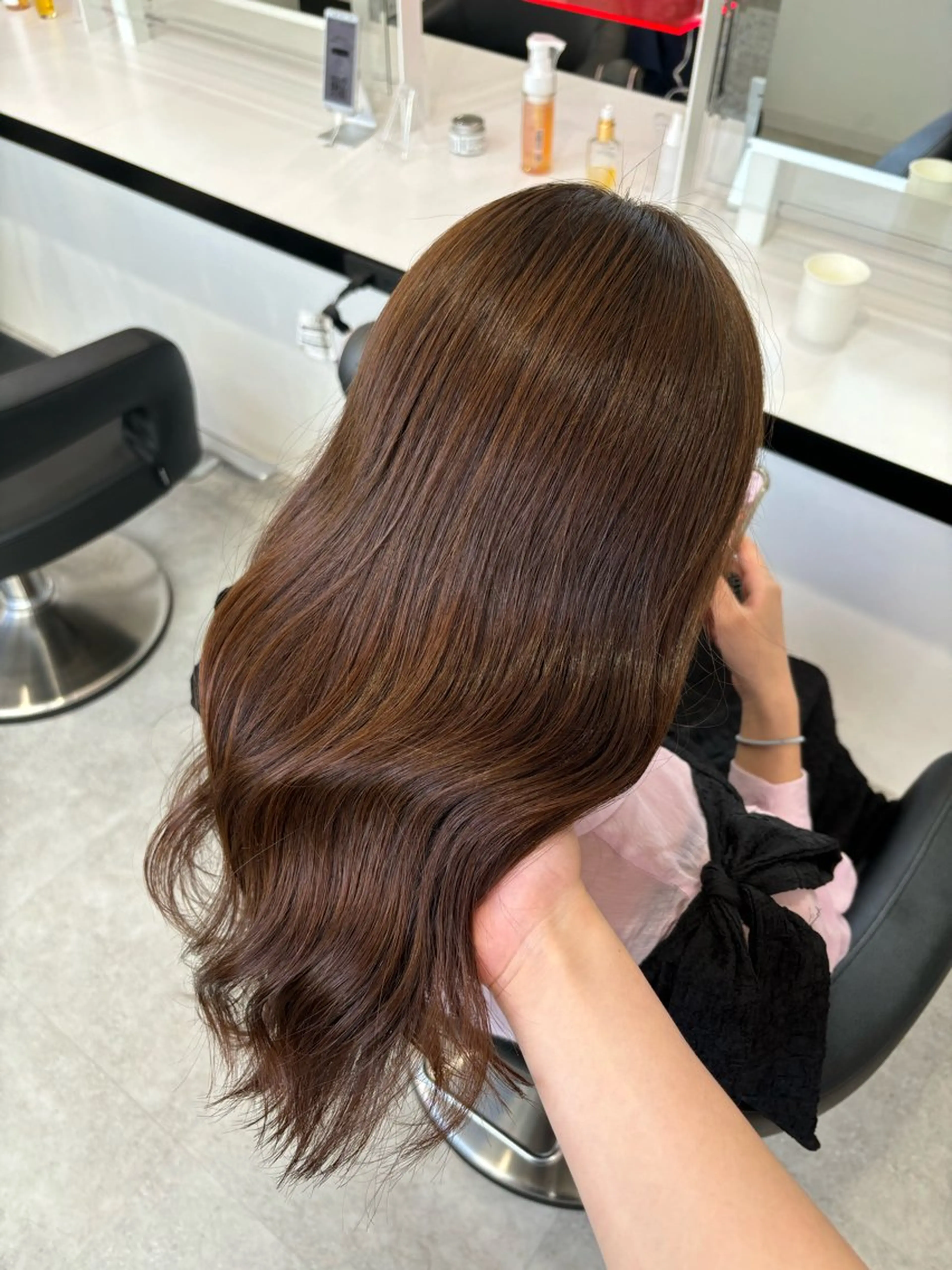 セミロング Wカラー/暖色/べ ージュりく©︎🐝のヘアスタイル