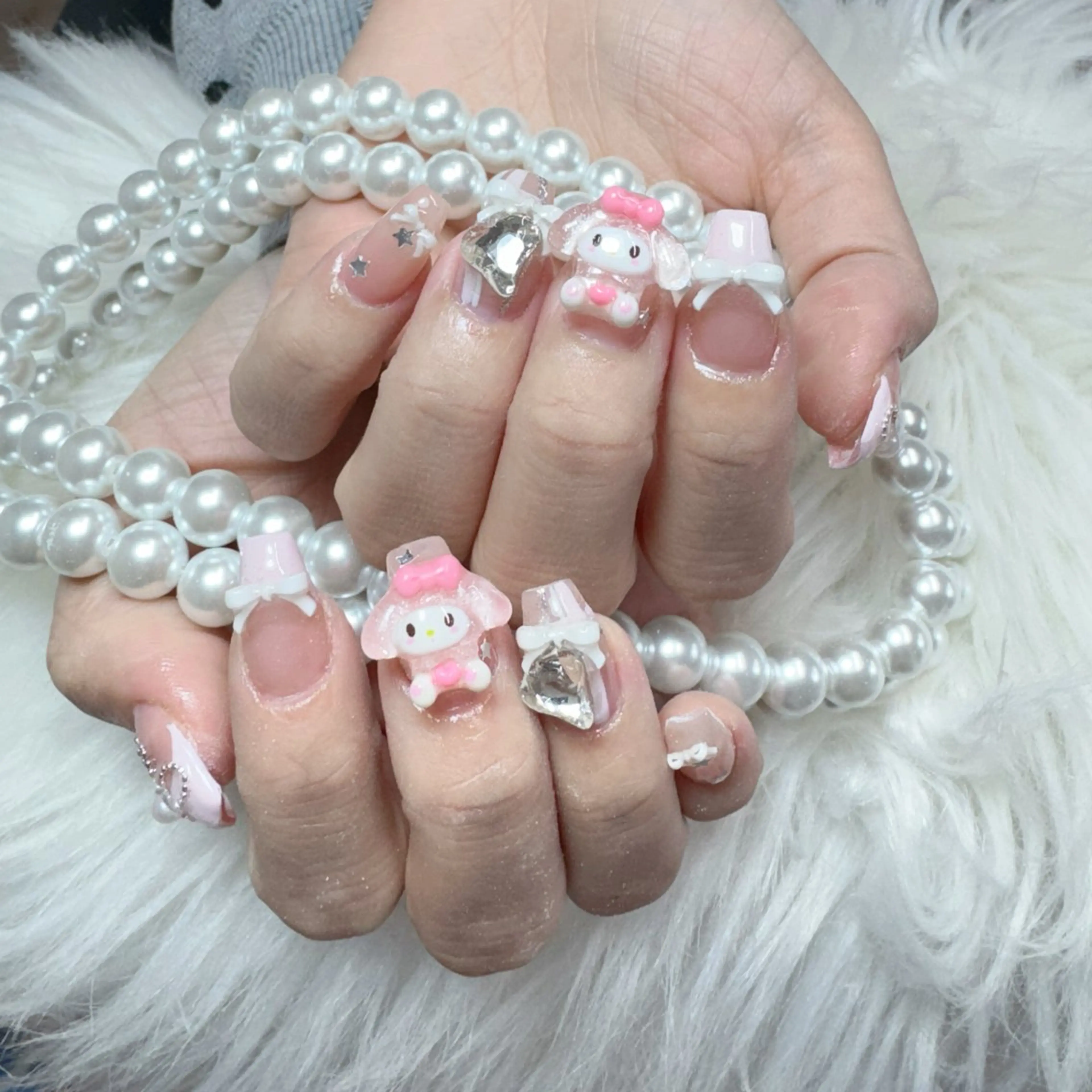 ネイル ハンドネイル 🎀nana🫧 ワンホンネイル🎀のネイルデザイン