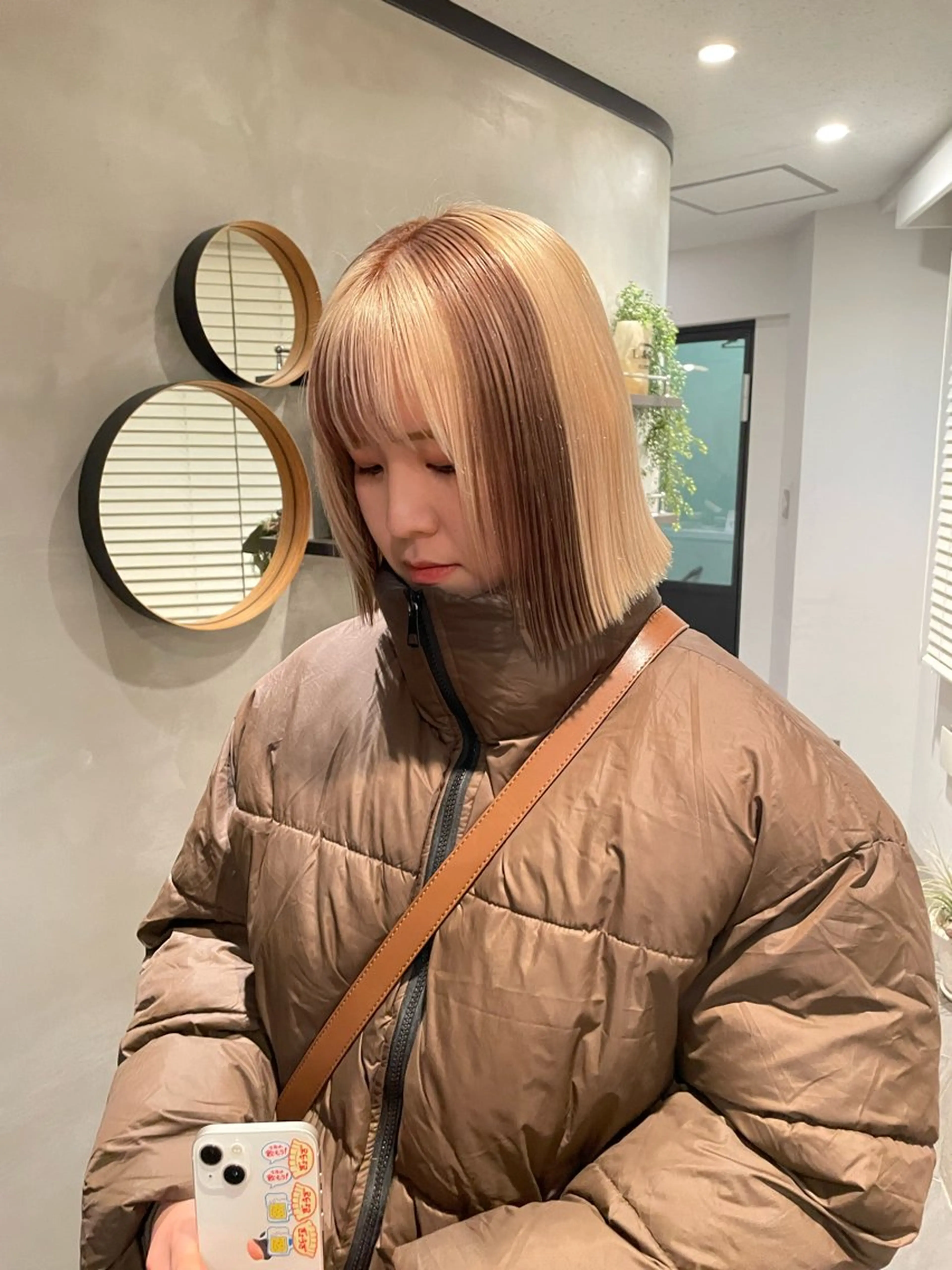 ミディアム カラー 透明感カラー ヘアカラー トリートメント 🍃透明感/デザイン 店長MASARU🍃のヘアスタイル