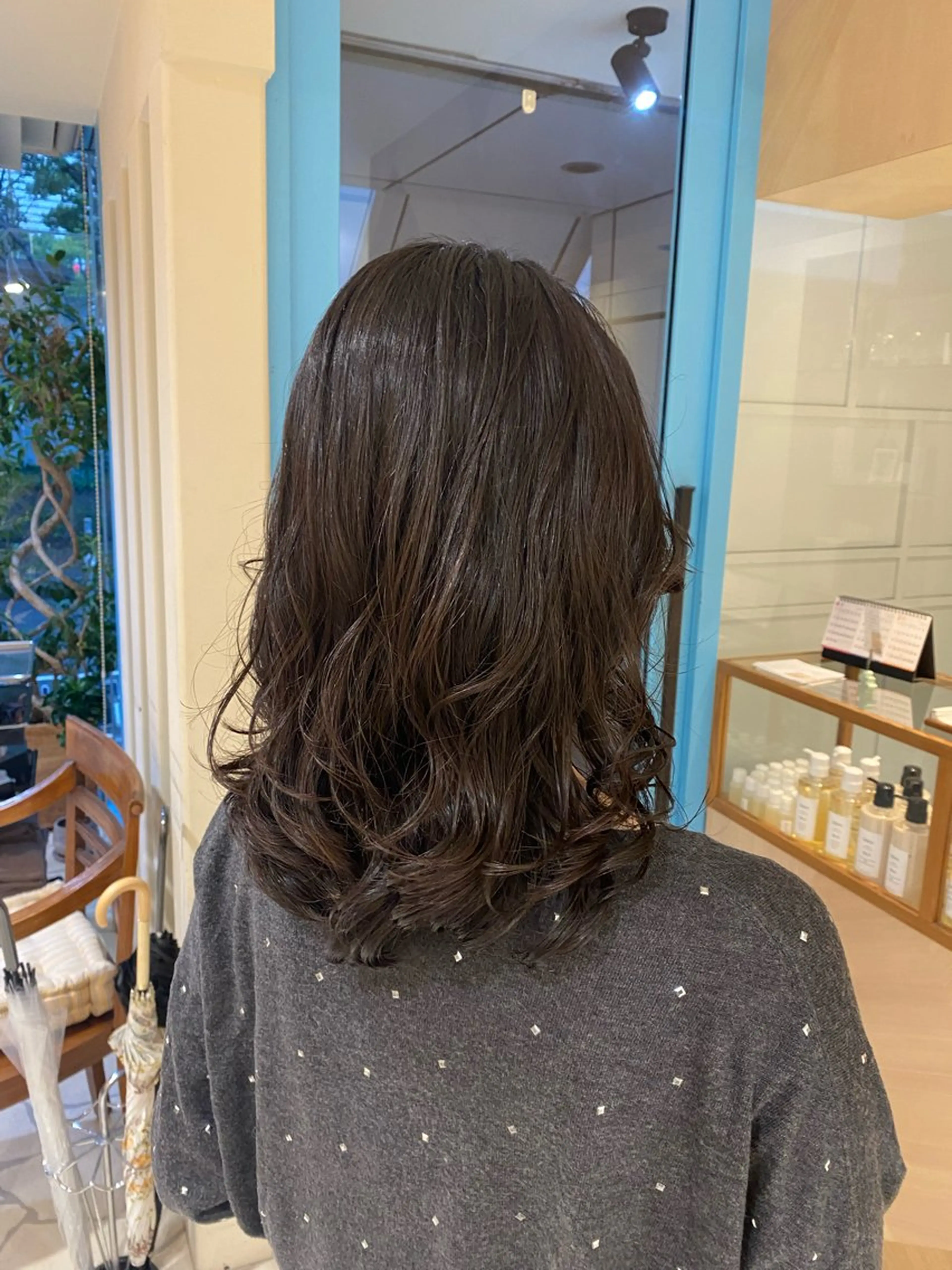 セミロング パーマ カット パーマ トリートメント 三代 ゆりあのヘアスタイル