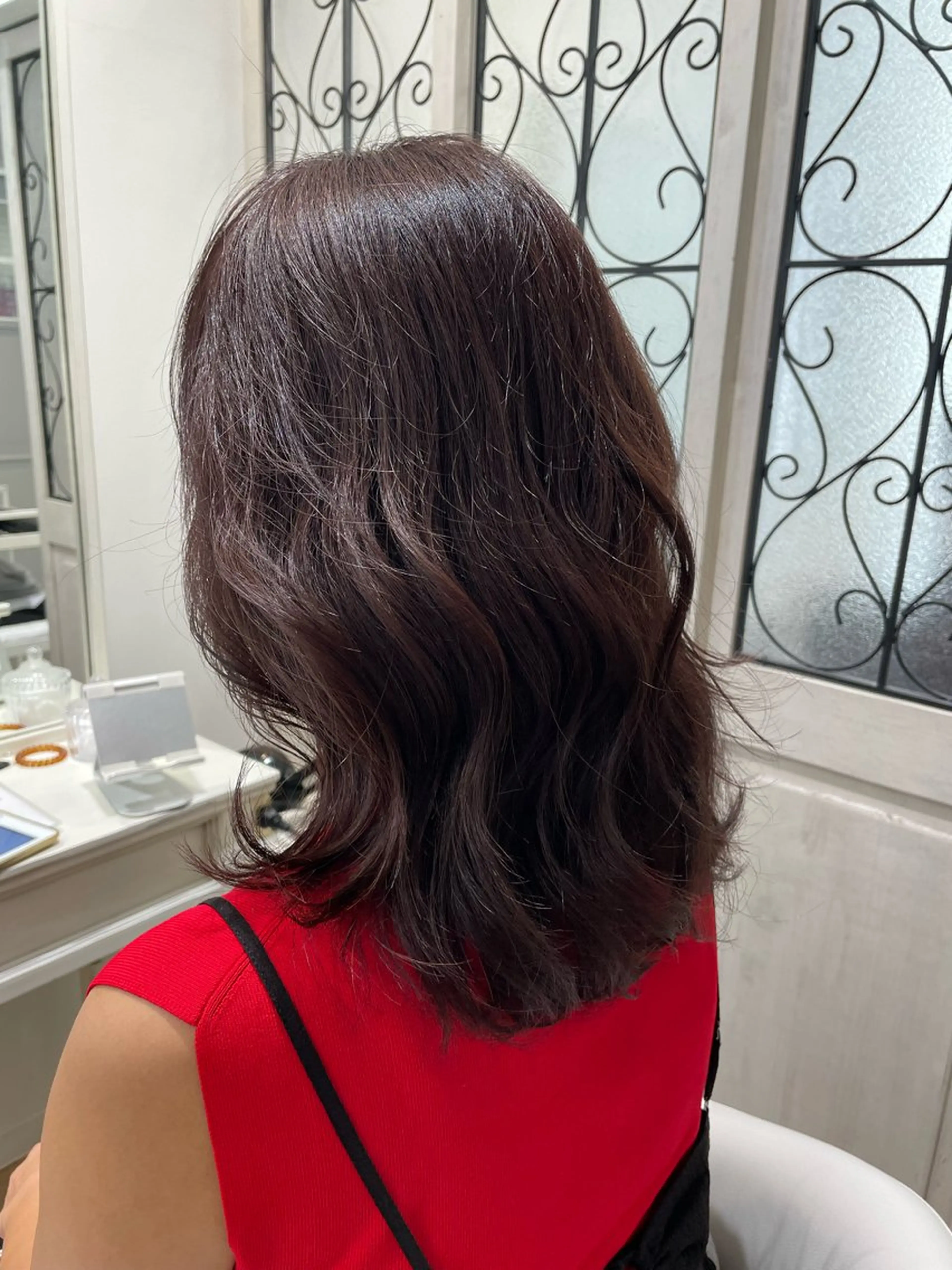 ミディアム ラベンダーベージュ ✨似合わせstyle ✨mei🦋のヘアスタイル