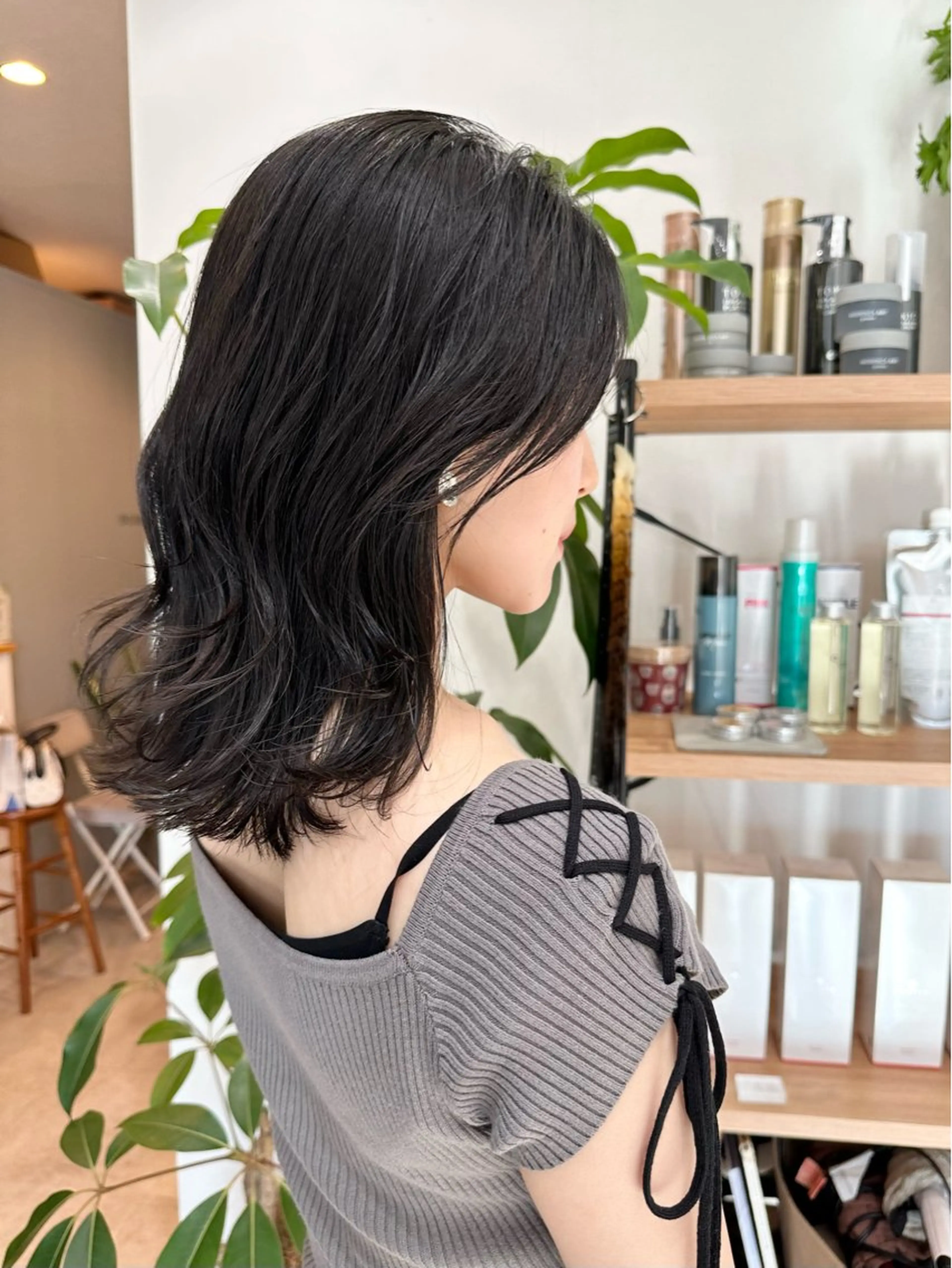 ミディアム レイヤーカット ✨透明感カラー/縮毛 恵比寿HAYATO✨のヘアスタイル