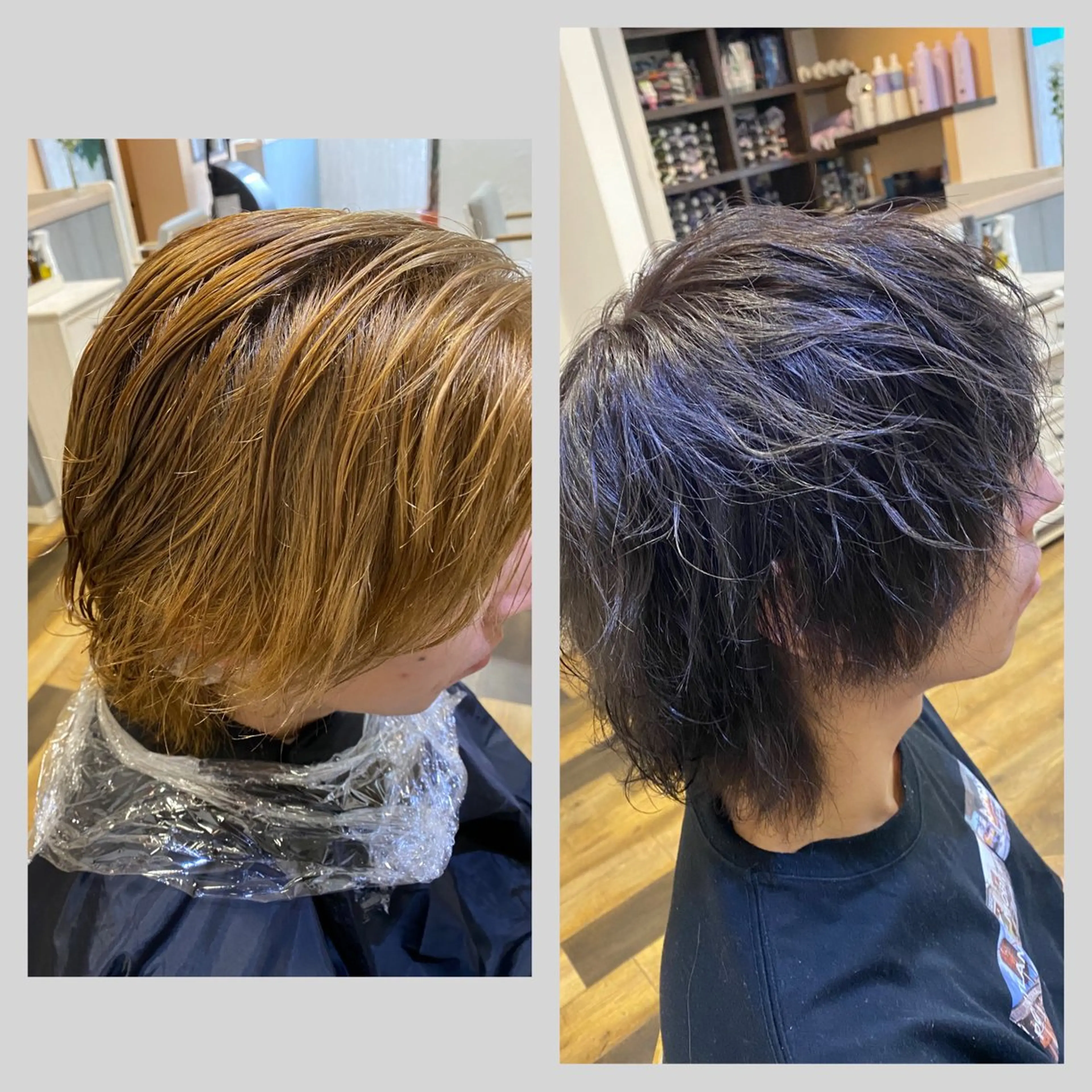 カラー ベージュカラー ブラウンカラー ダークブラウン シルバー 佐藤 沙也輝のヘアスタイル