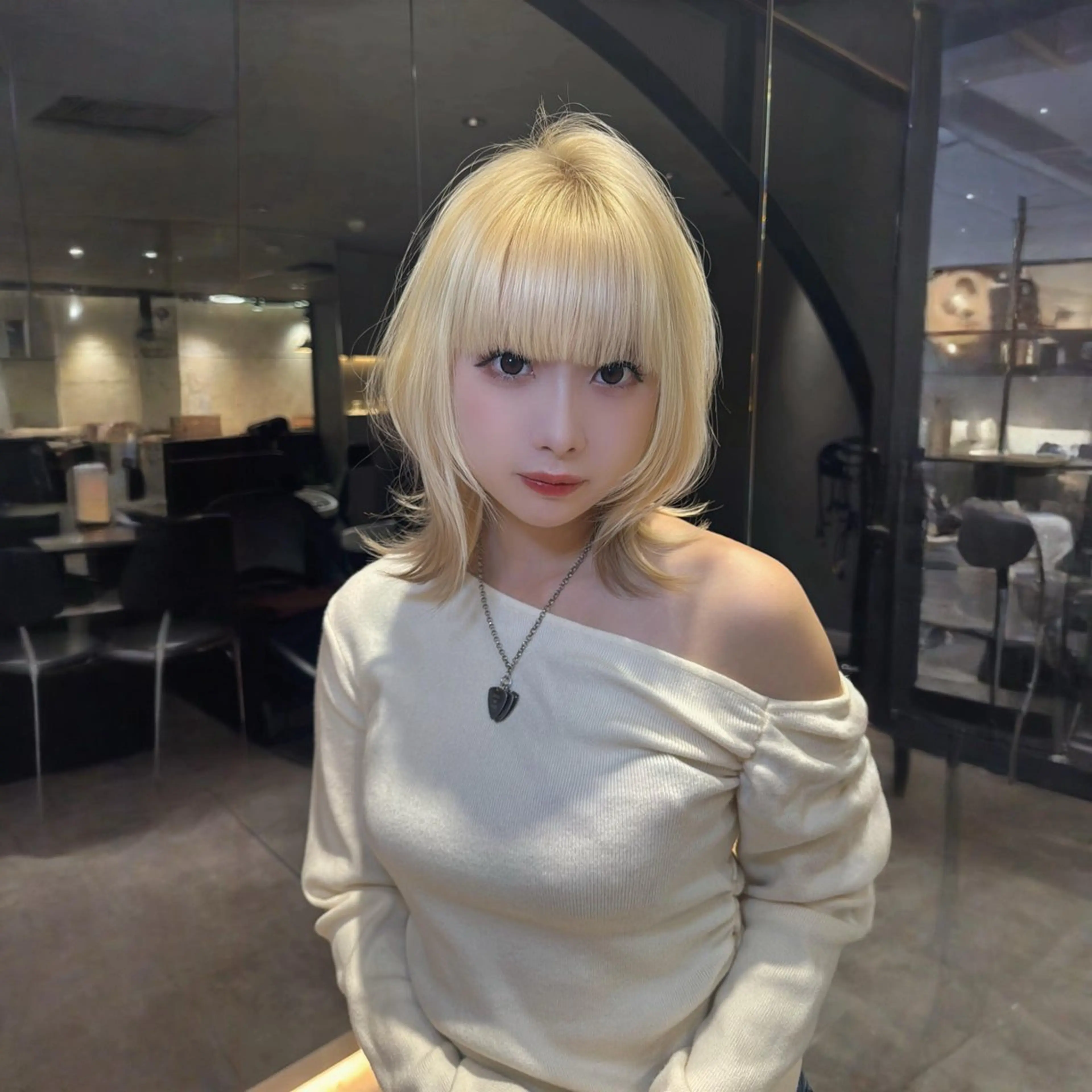 ミディアム ヘアカラー トリートメント 池袋/暖色カラー/ レイヤー/YUKAのヘアスタイル