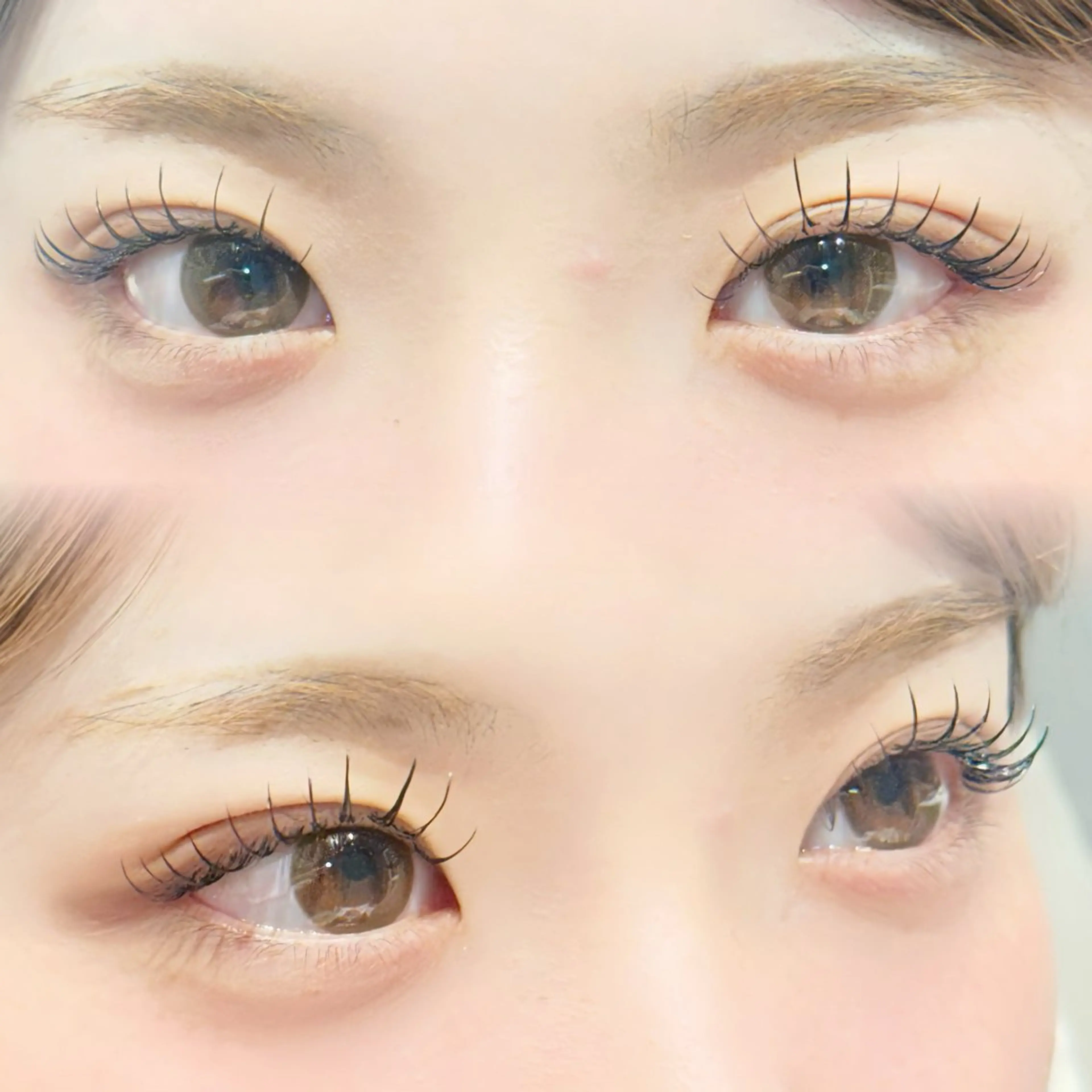 マツエク・マツパ Cカール フラットラッシュ ナチュラル マツエク cherien eyelash&eyebrow（salon village）所属・梅津/cherien 渋谷・明治神宮前のマツエク・マツパデザイン