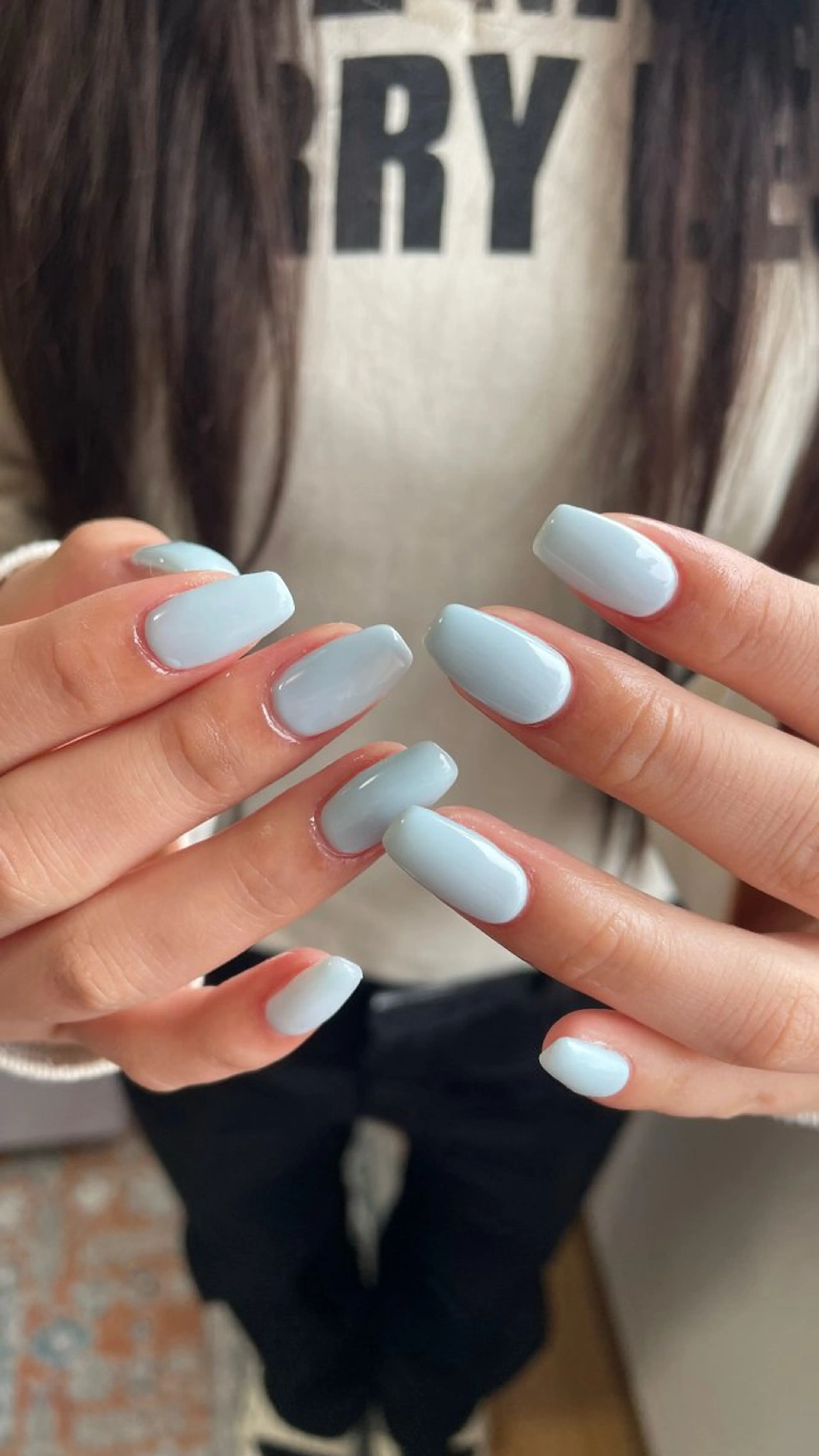 ネイル ワンカラーネイル パステルネイル シンプルネイル 春ネイル ハンドネイル miinail miyuuのネイルデザイン