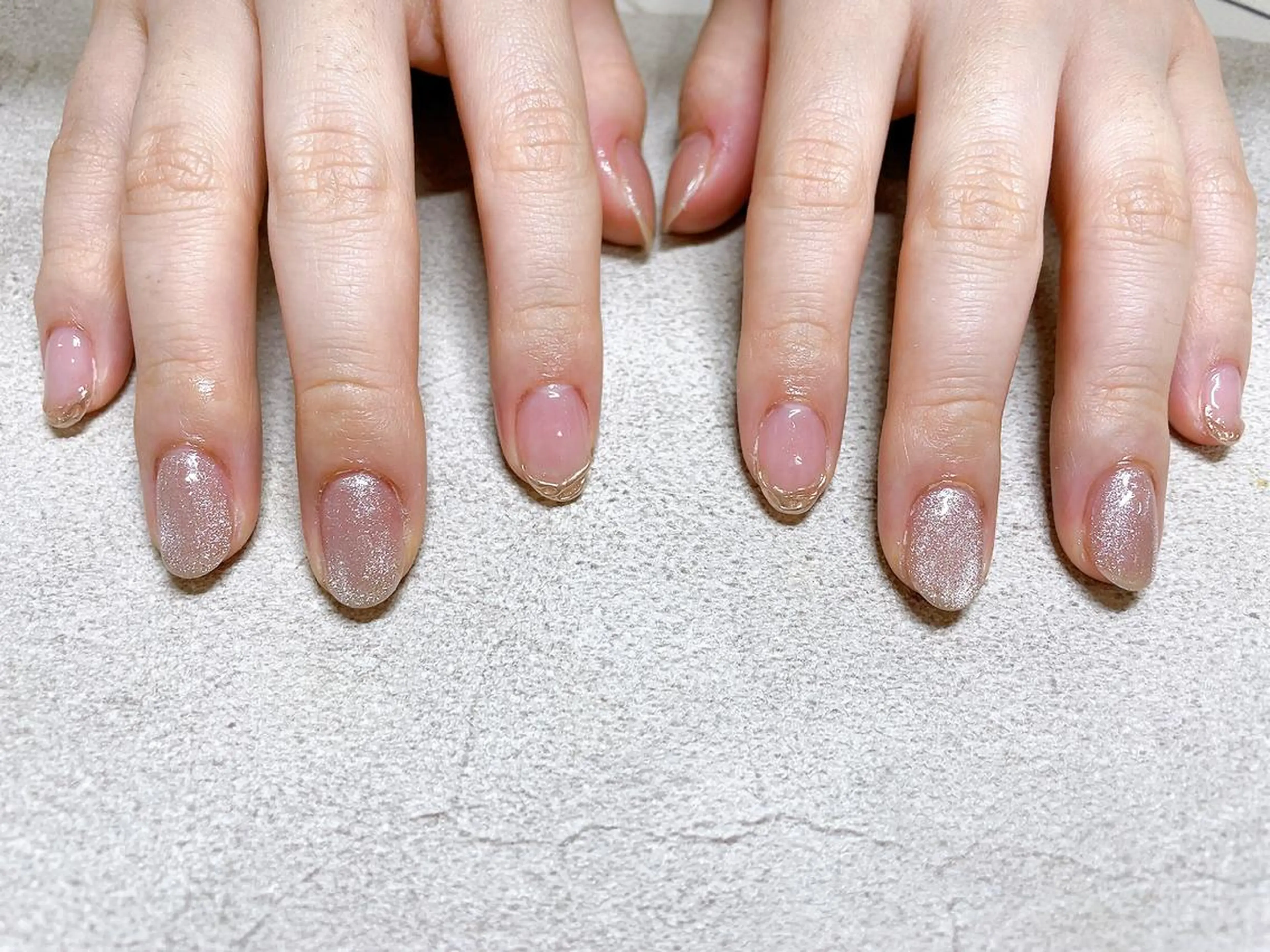 ネイル オーロラネイル フラワーネイル フットネイル フレンチネイル ジェルネイル mogunail &blowのネイルデザイン