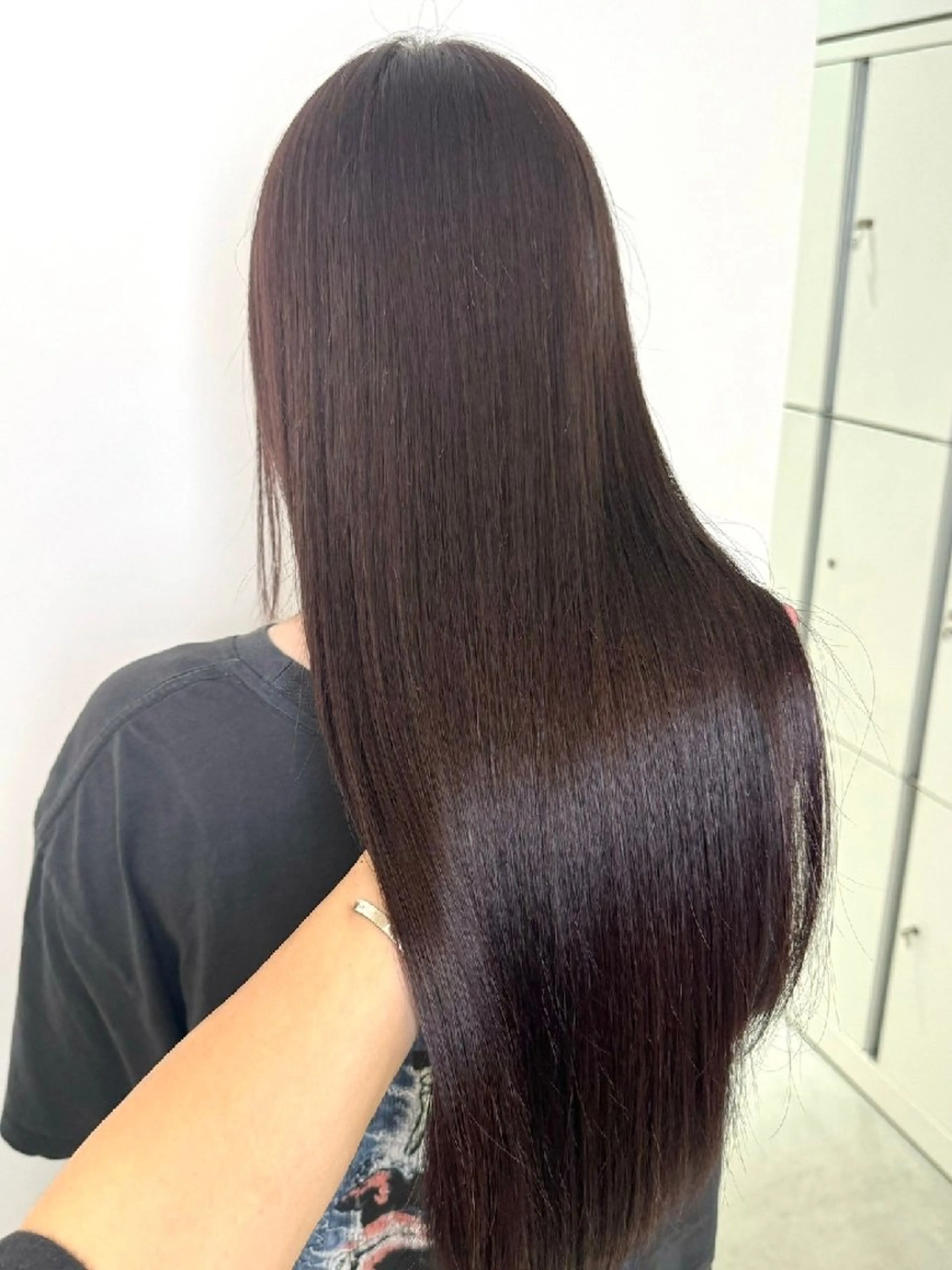 ロング カラー ラベンダーカラー ピンクカラー ピンクラベンダー ヘアカラー IPPO アカデミーのヘアスタイル