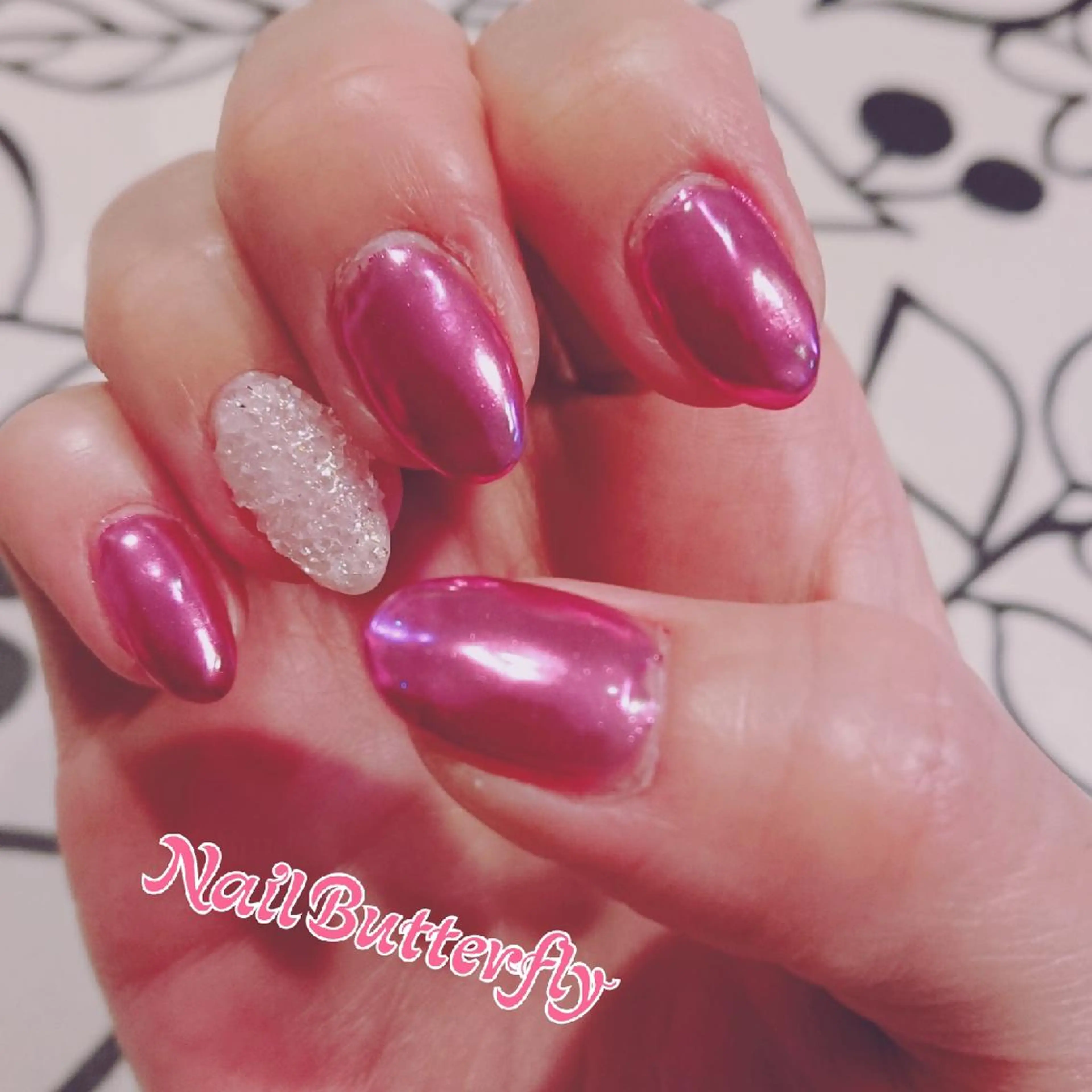 ネイル ミラーネイル とねがわ かよこのネイルデザイン