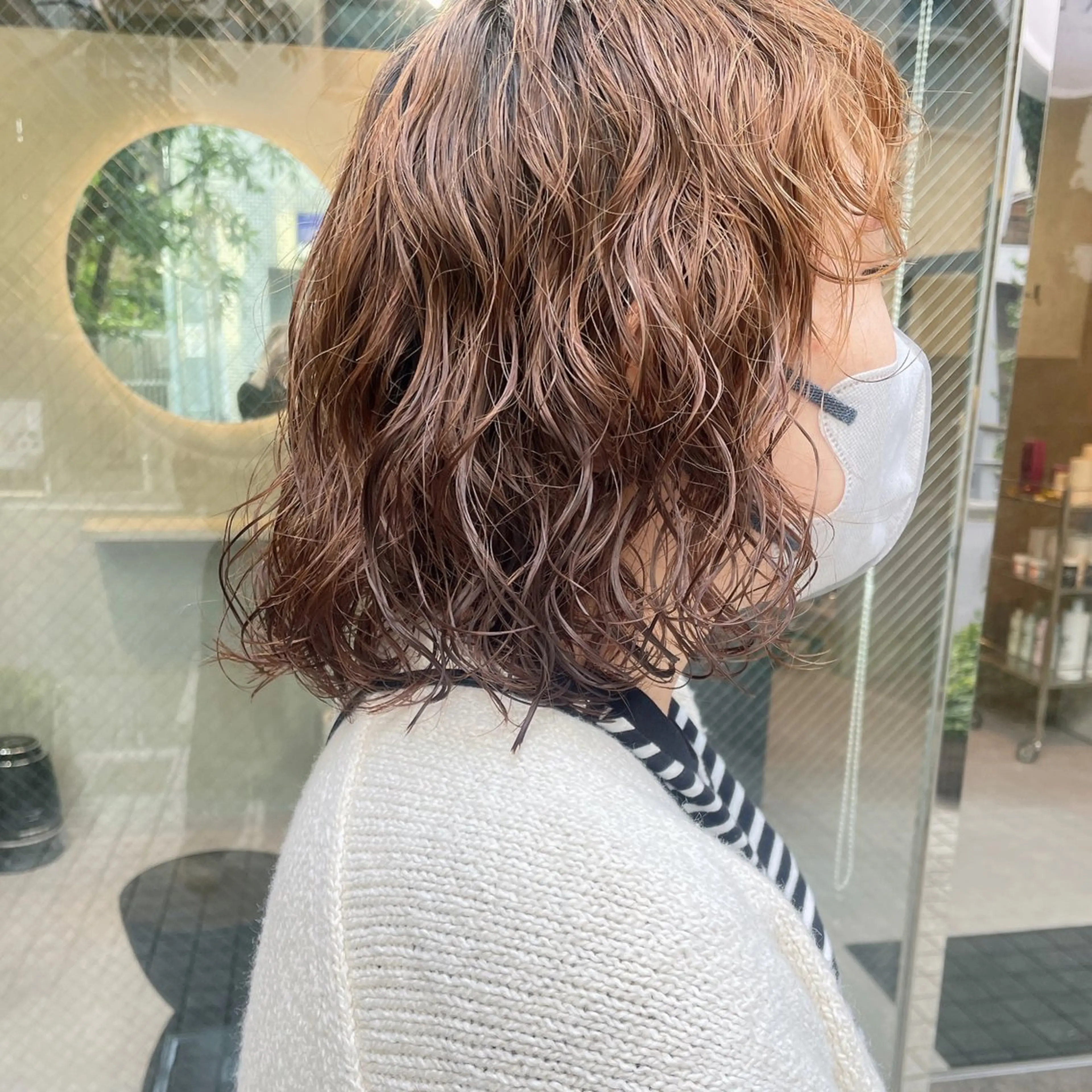 ミディアム パーマ ヤマモト マイのヘアスタイル