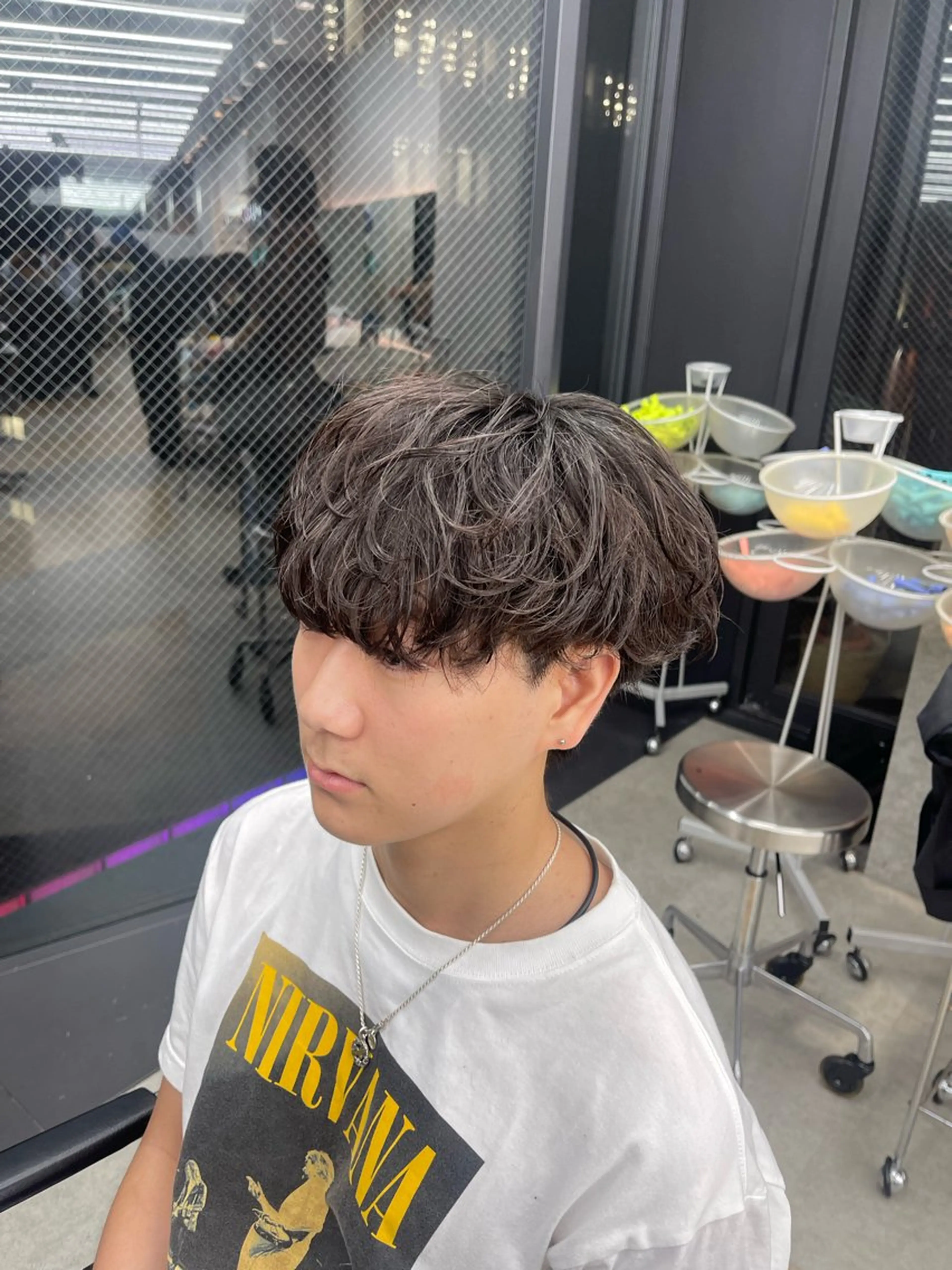パーマ メンズ カット パーマ トリートメント 👑メンズパーマ屋 👑/栄/馬場斗生のヘアスタイル