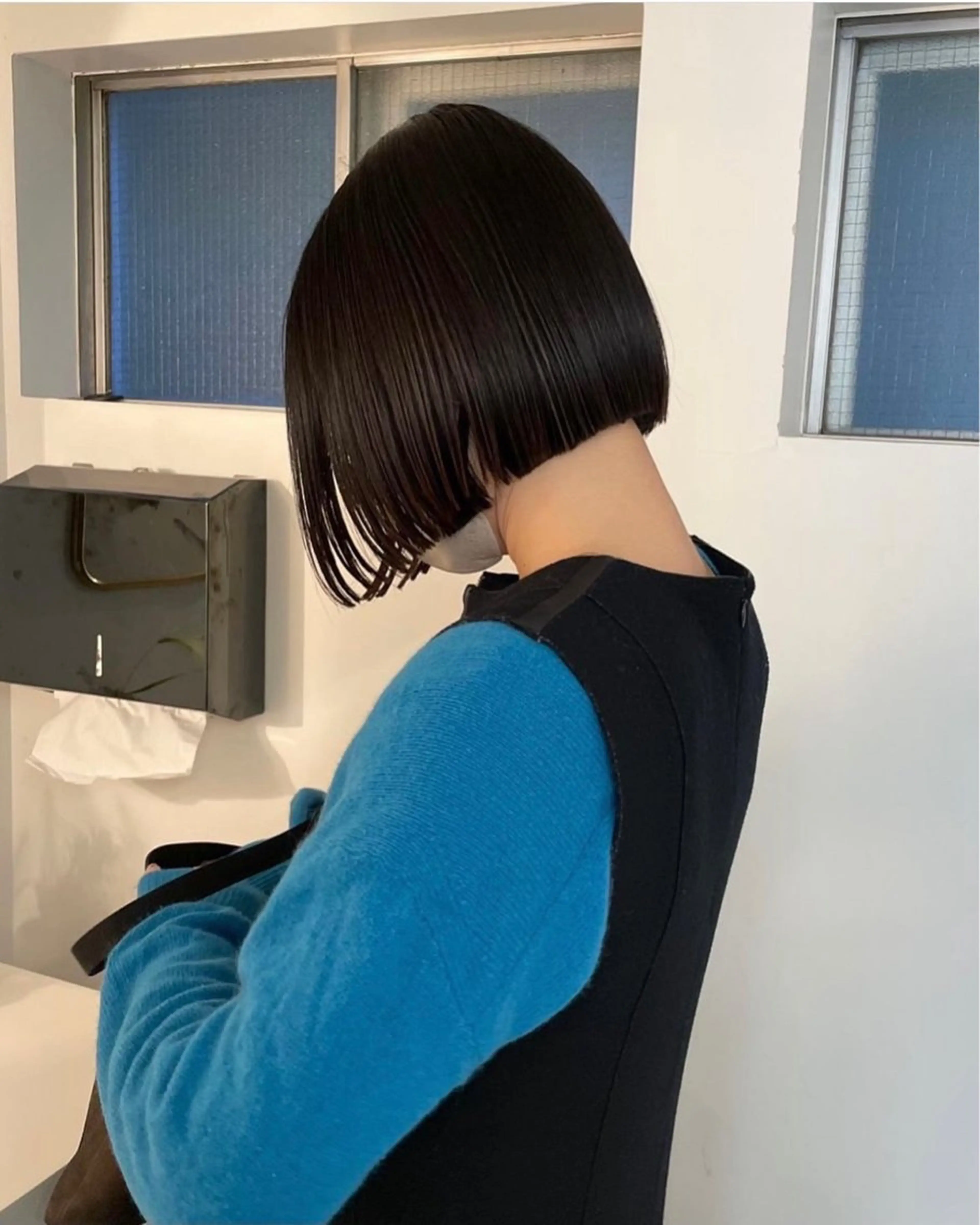 ミディアム ボブ/透明感カラー 🌿栄🌿kouneのヘアスタイル