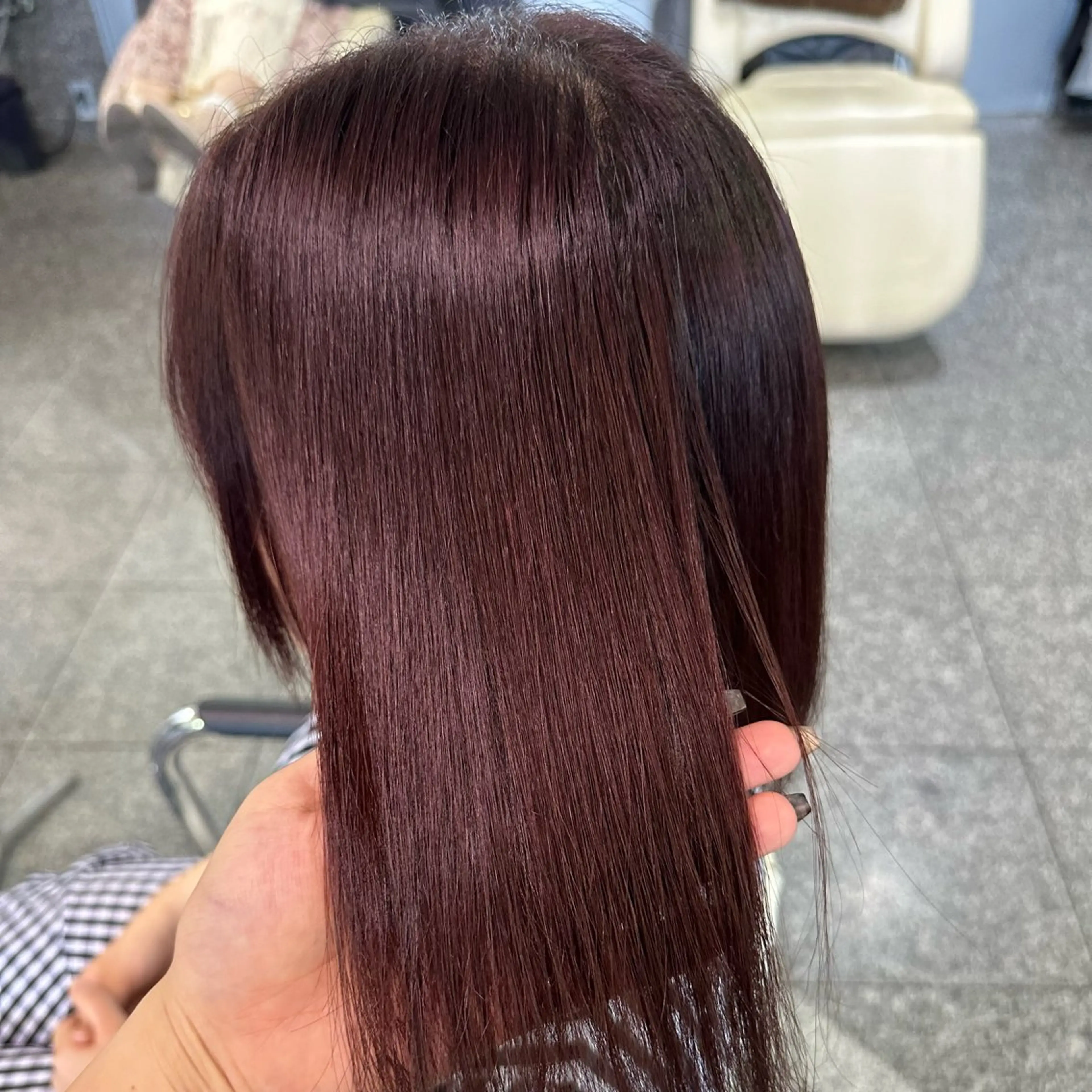 カラー トリートメント 町田 里奈のヘアスタイル
