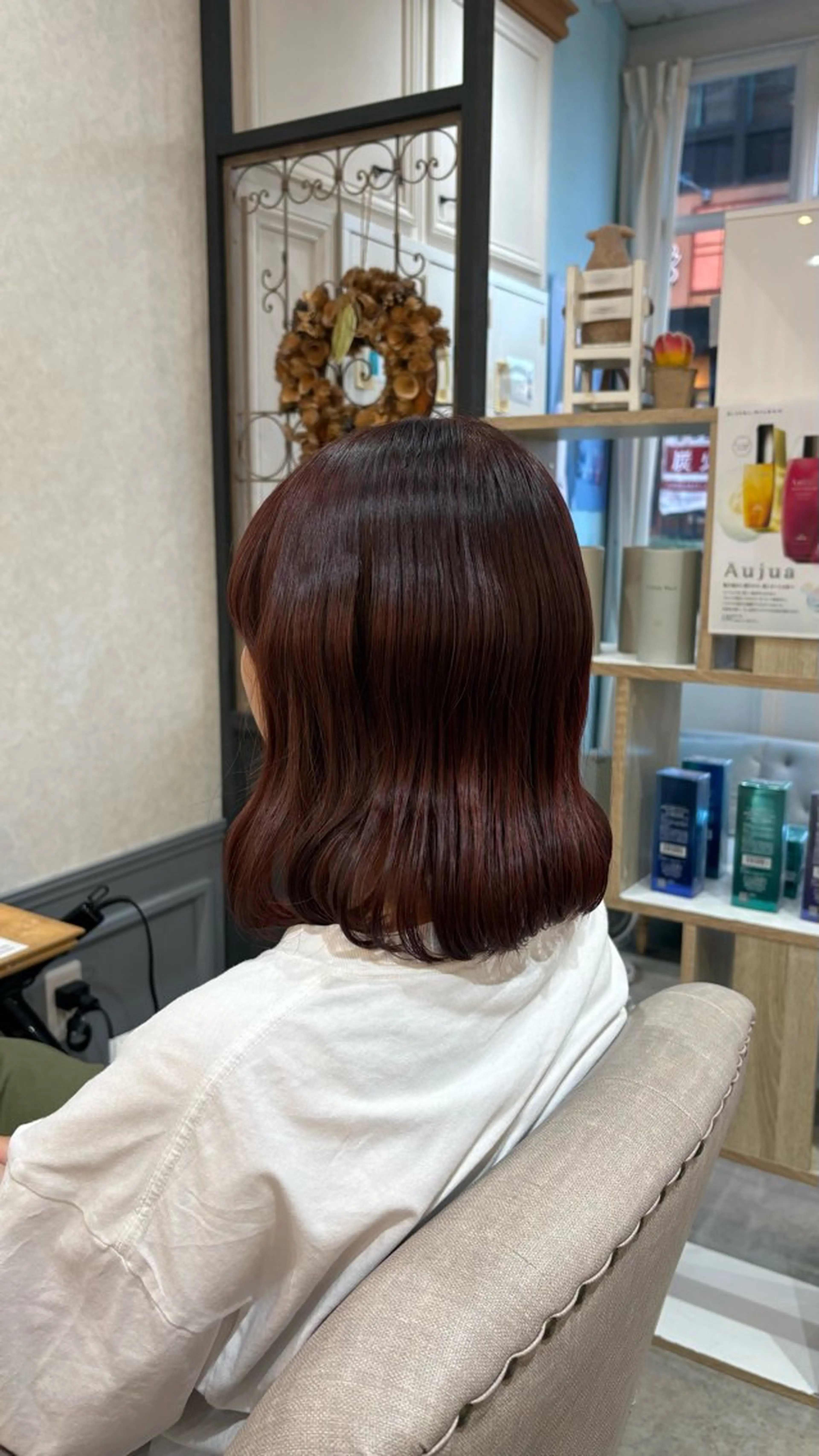 ミディアム ヘアカラー 美容室 sanctuaryのヘアスタイル