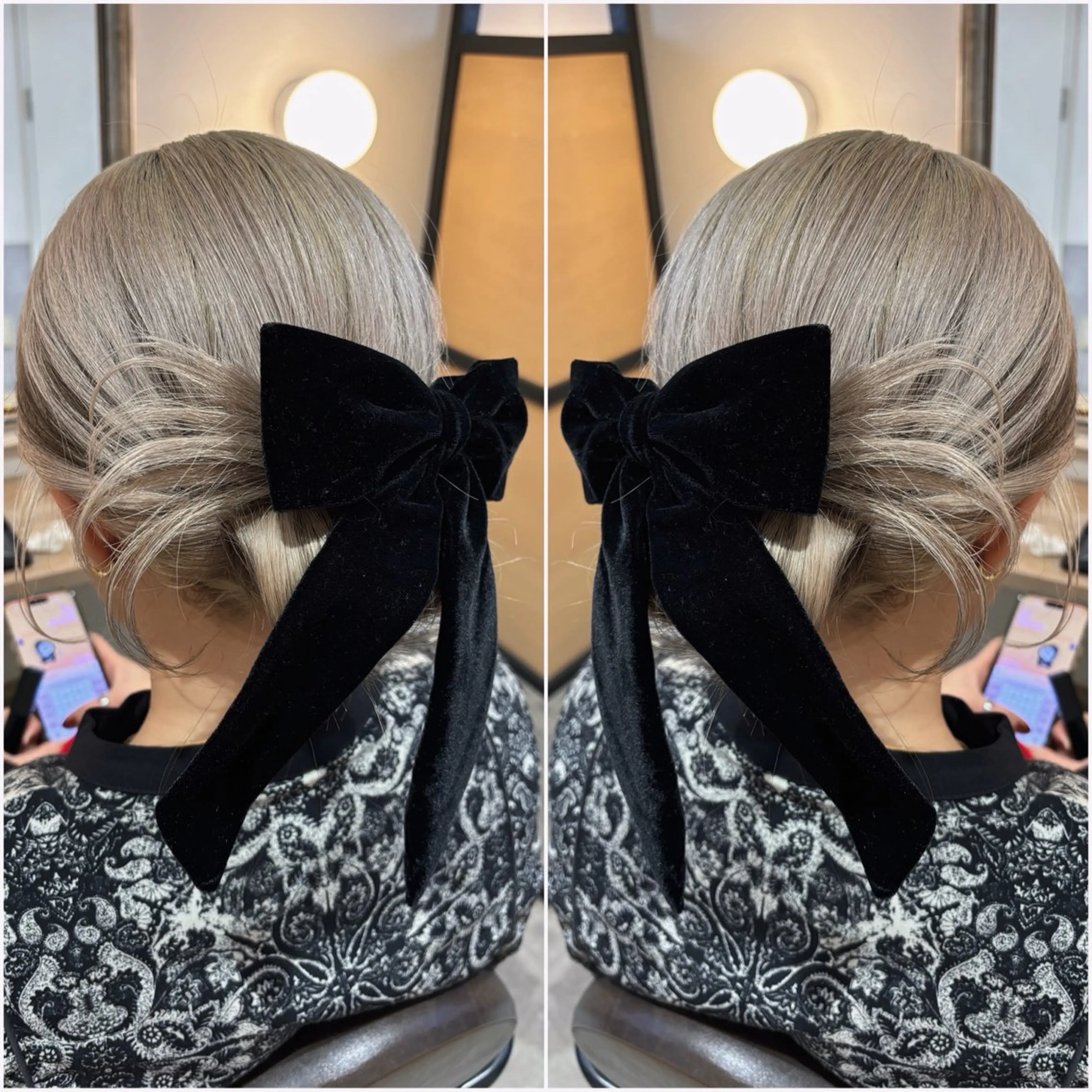 セミロング ヘアアレンジ ヘアセット rita atelier 【リタ】所属・韓国hair🦋 Nanaのヘアスタイル