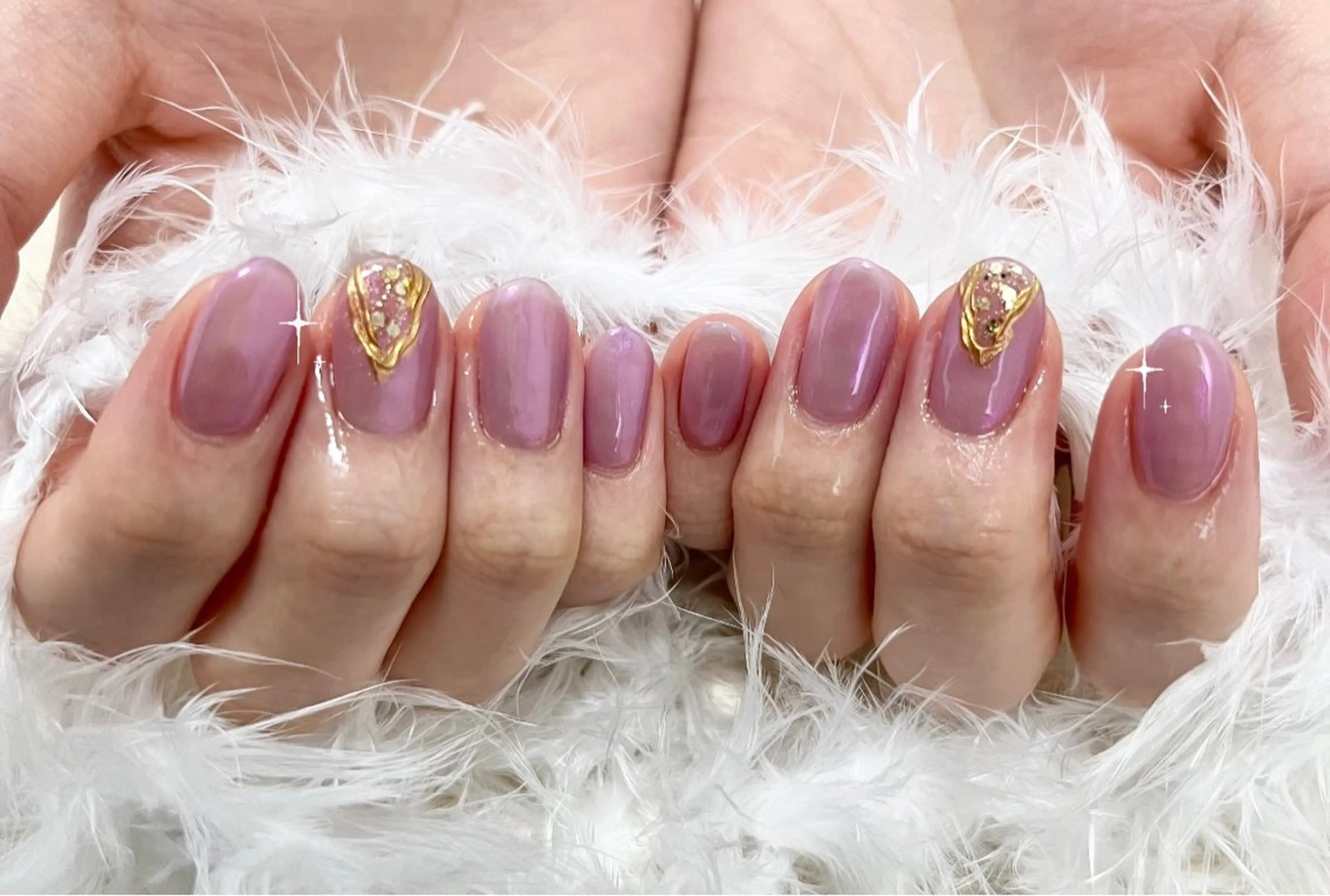 ネイル オーロラネイル ニュアンスネイル ハンドネイル わたなべ さやかのネイルデザイン