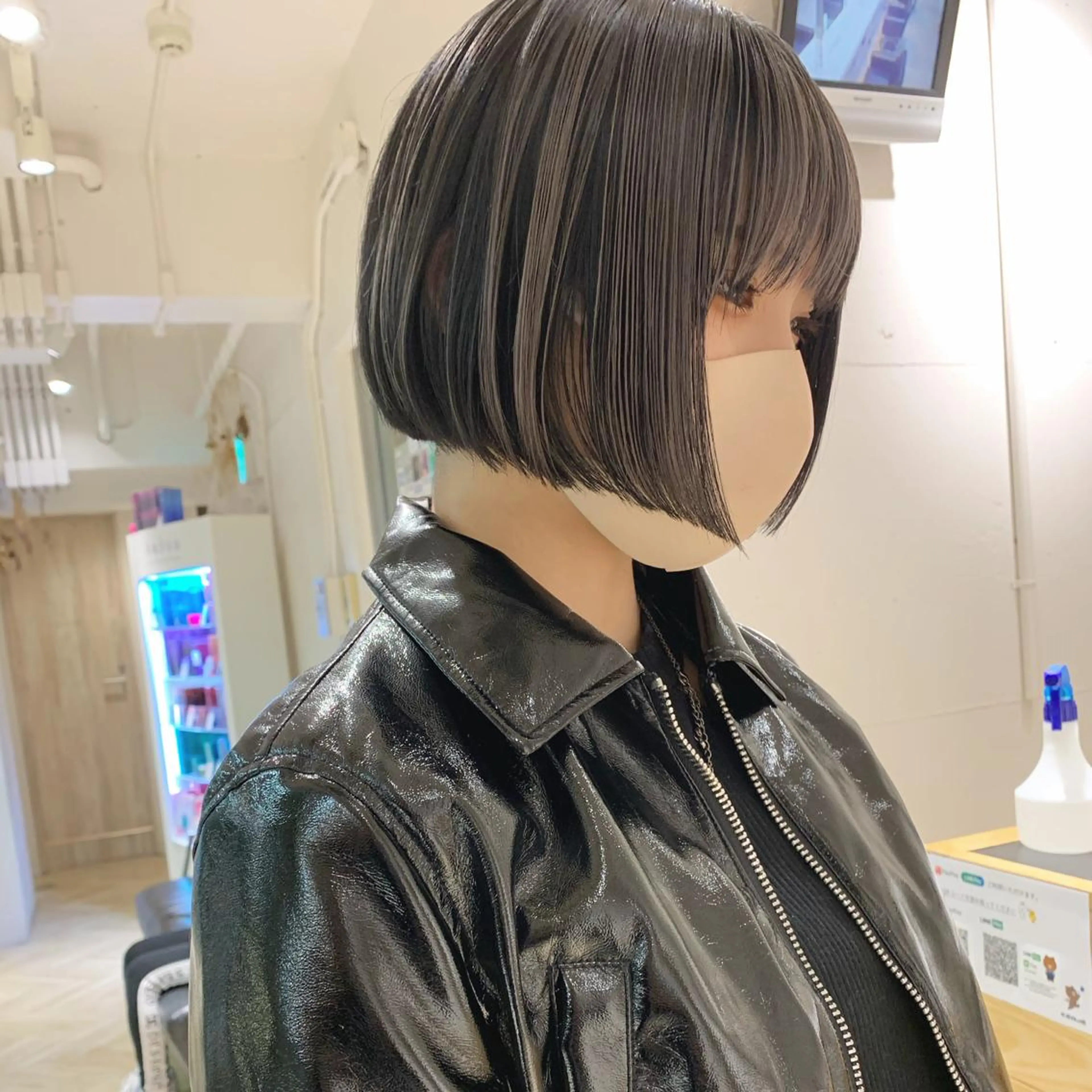 ショート カラー ヘアアレンジ 黒髪 ブリーチ ブロンド グレージュ 🌿ショート🌿 パーマ🌿淳平のヘアスタイル