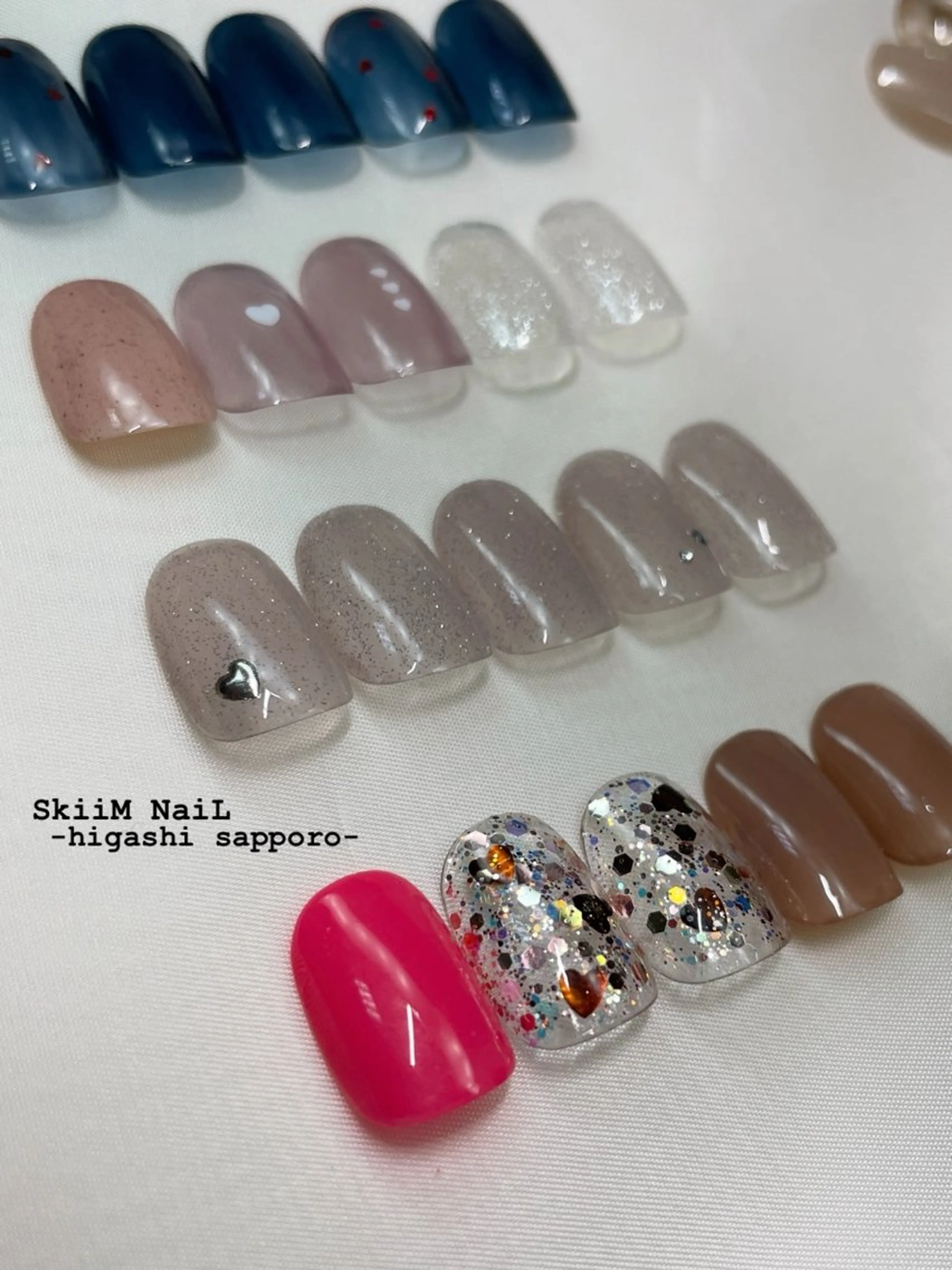 ネイル ハート SkiiM SAKIのネイルデザイン