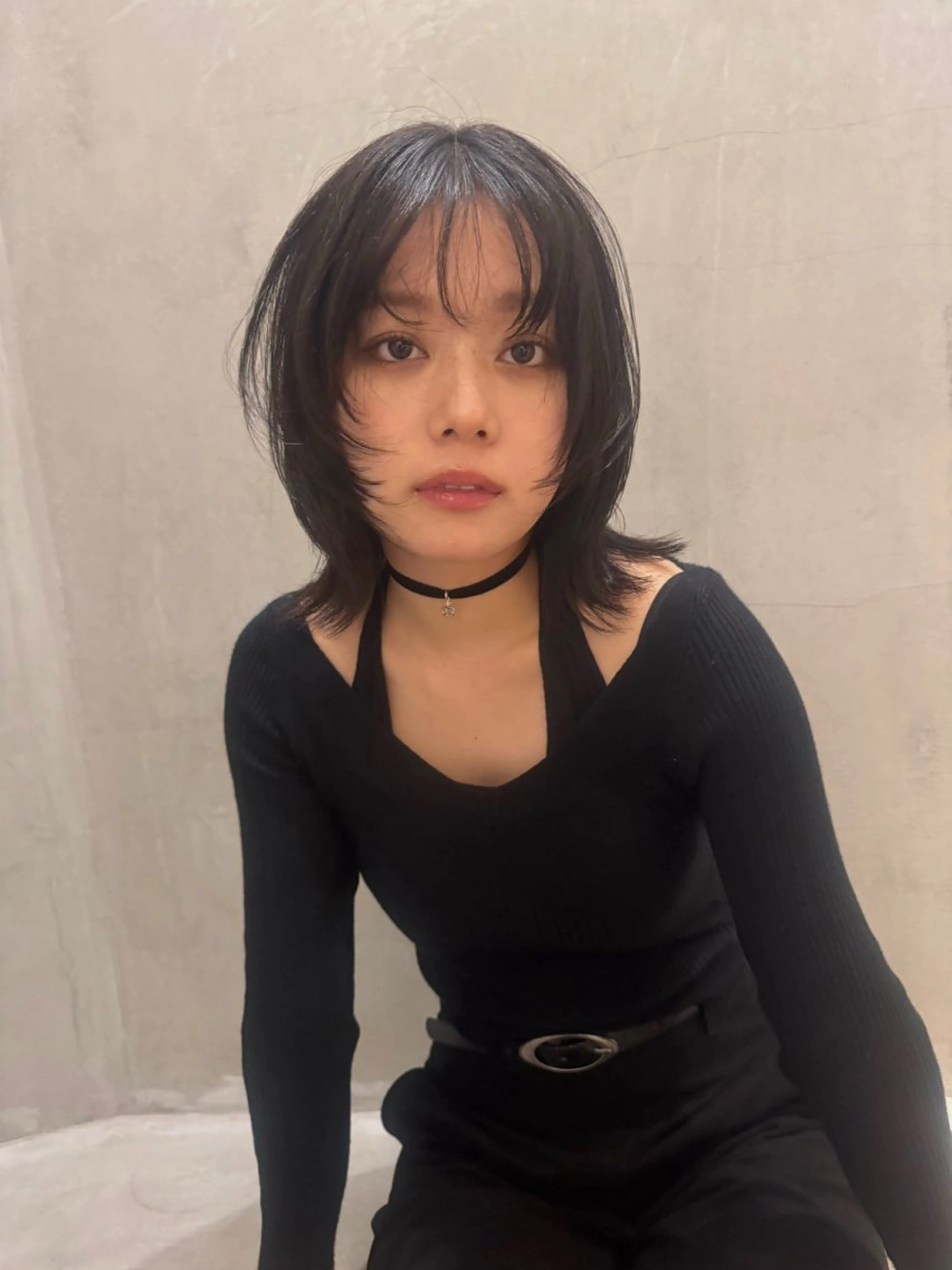 ミディアム 捺葵 @72tomi__のヘアスタイル