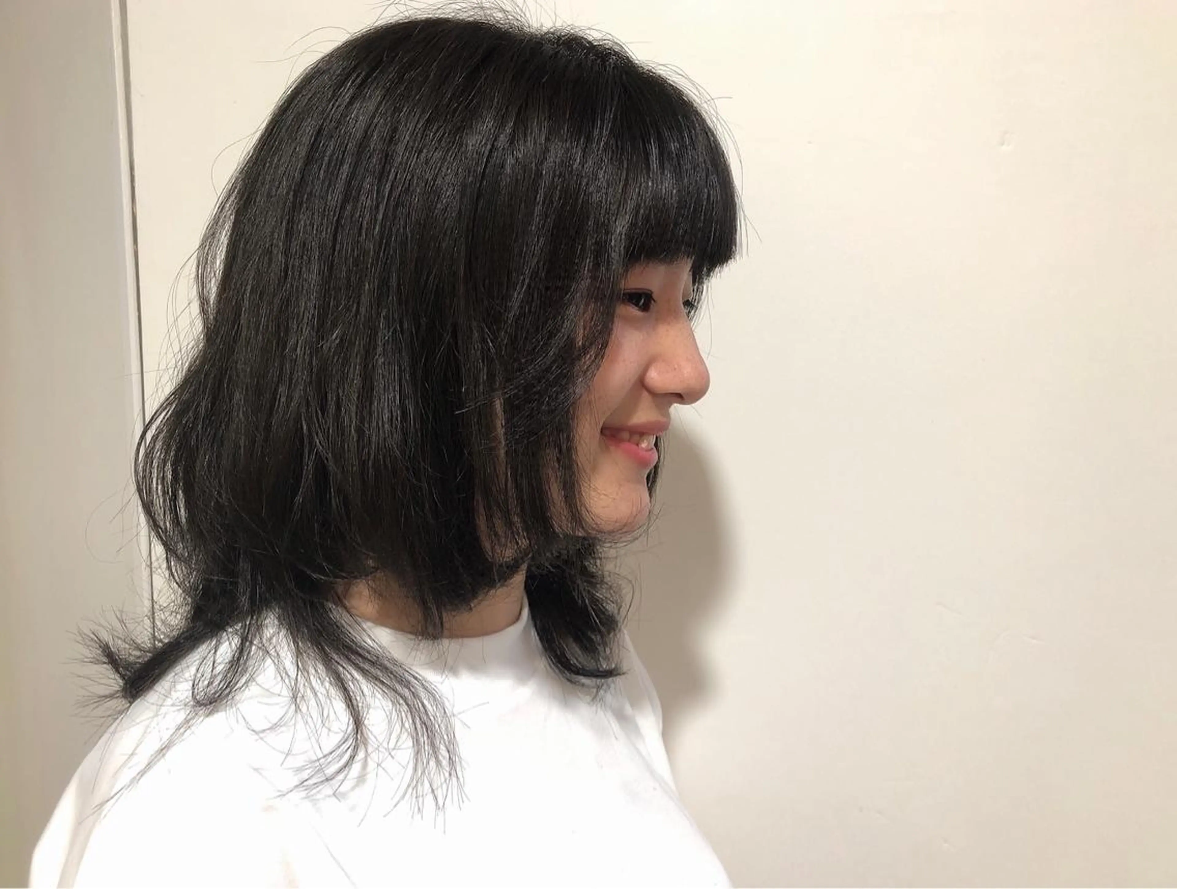 セミロング ウルフカット パ ルのヘアスタイル
