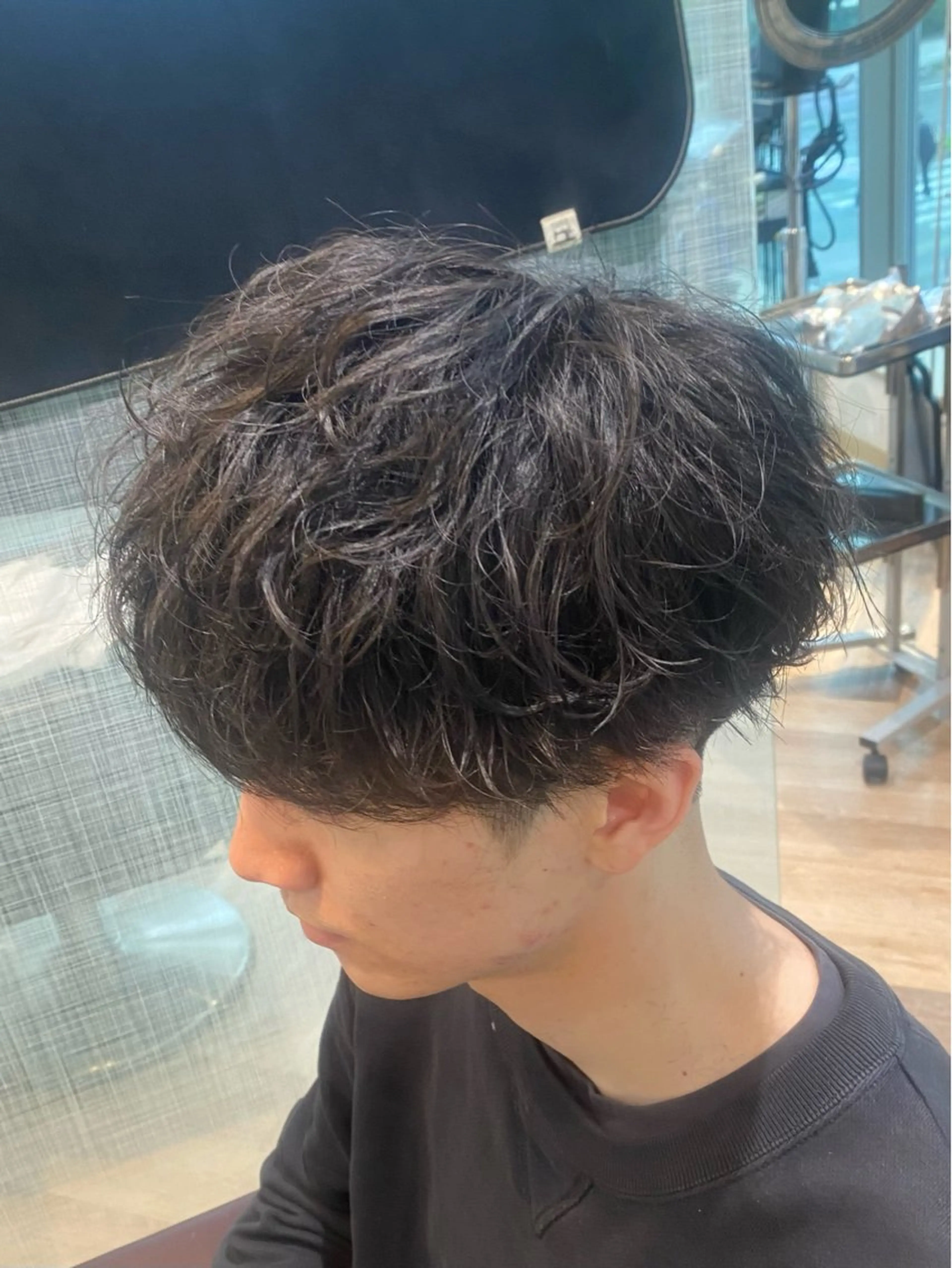 メンズ メンズ特化/フェザー /パーマ/伊勢元のヘアスタイル