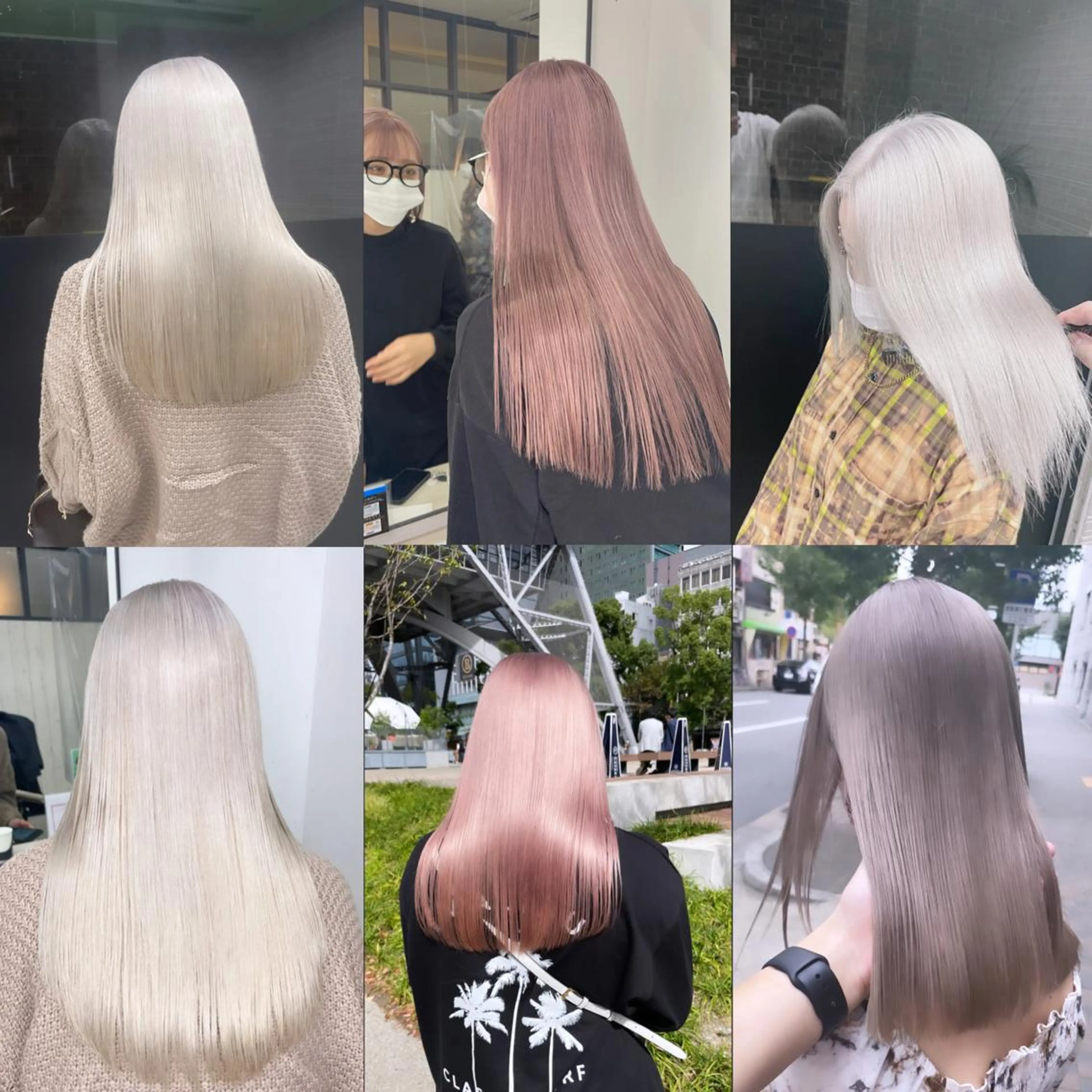 ロング カラー ブリーチ ケアブリーチ 透明感カラー ロング トリートメント 名古屋ハイトーン/ 🐶ブリーチ専門店のヘアスタイル