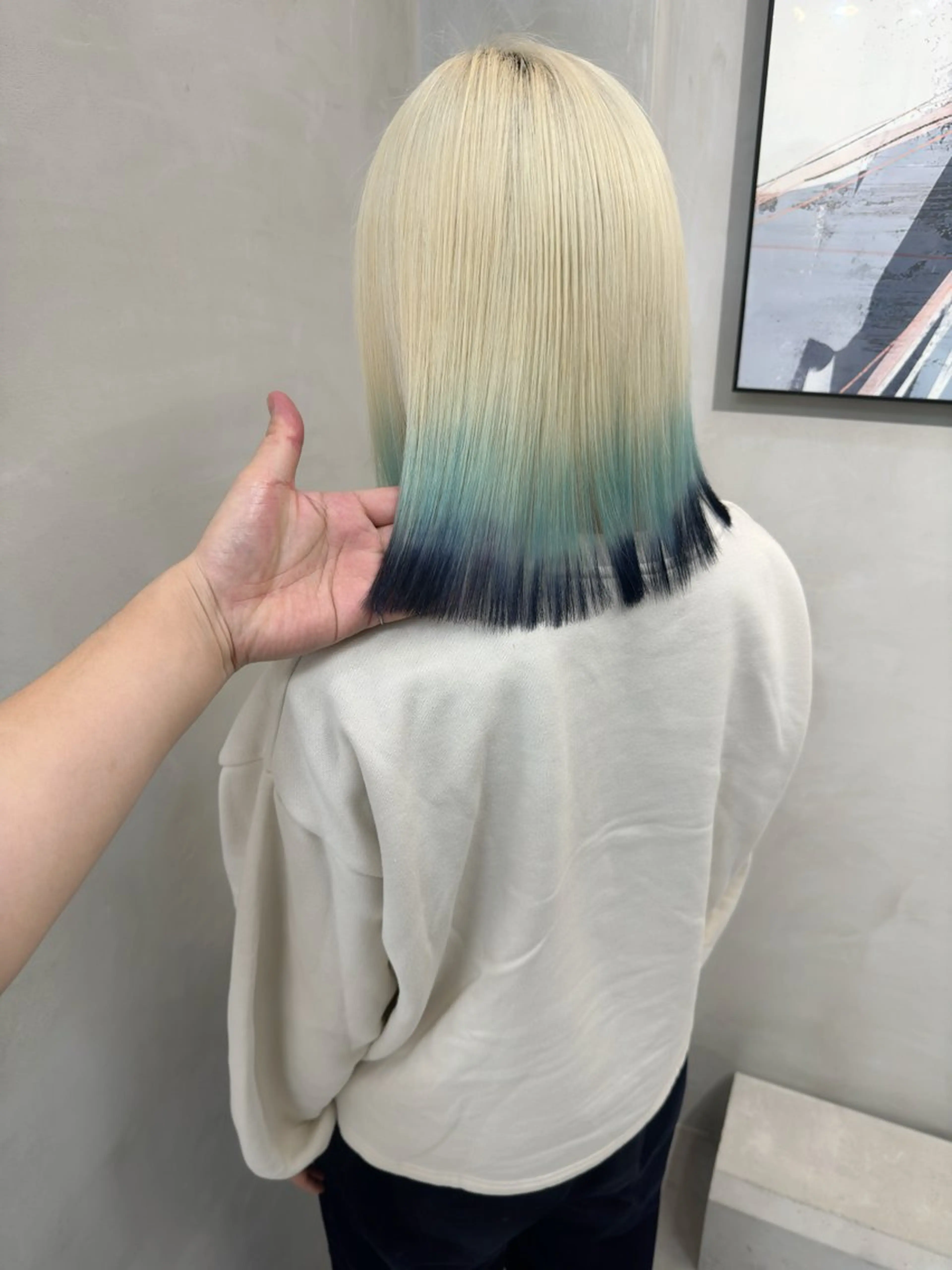 カラー ヘアカラー エフェクトブリーチ /ウルフ/クワさんのヘアスタイル