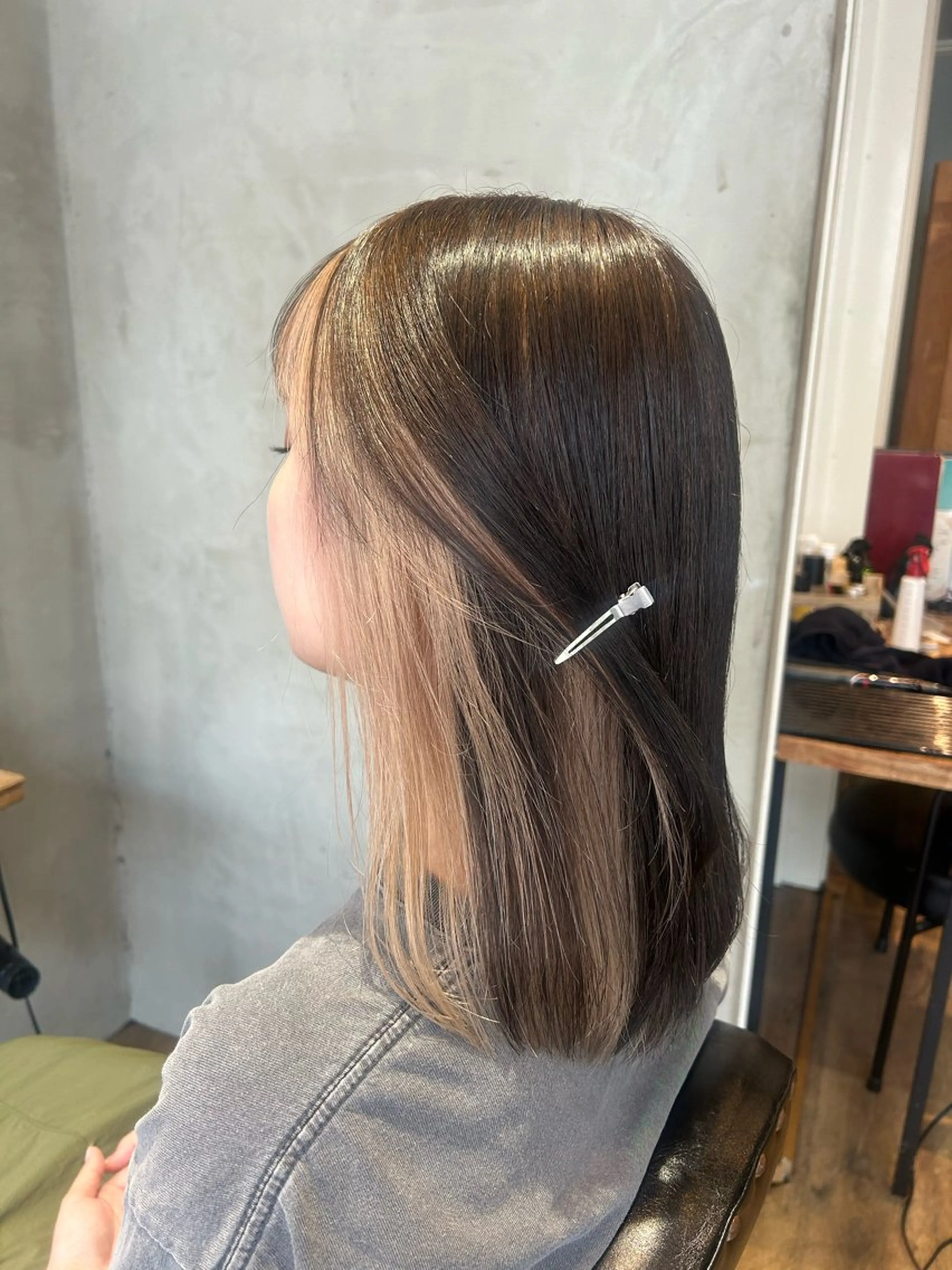 ミディアム カラー インナーカラー ヘアカラー 【 Lafith 】 WAKOのヘアスタイル