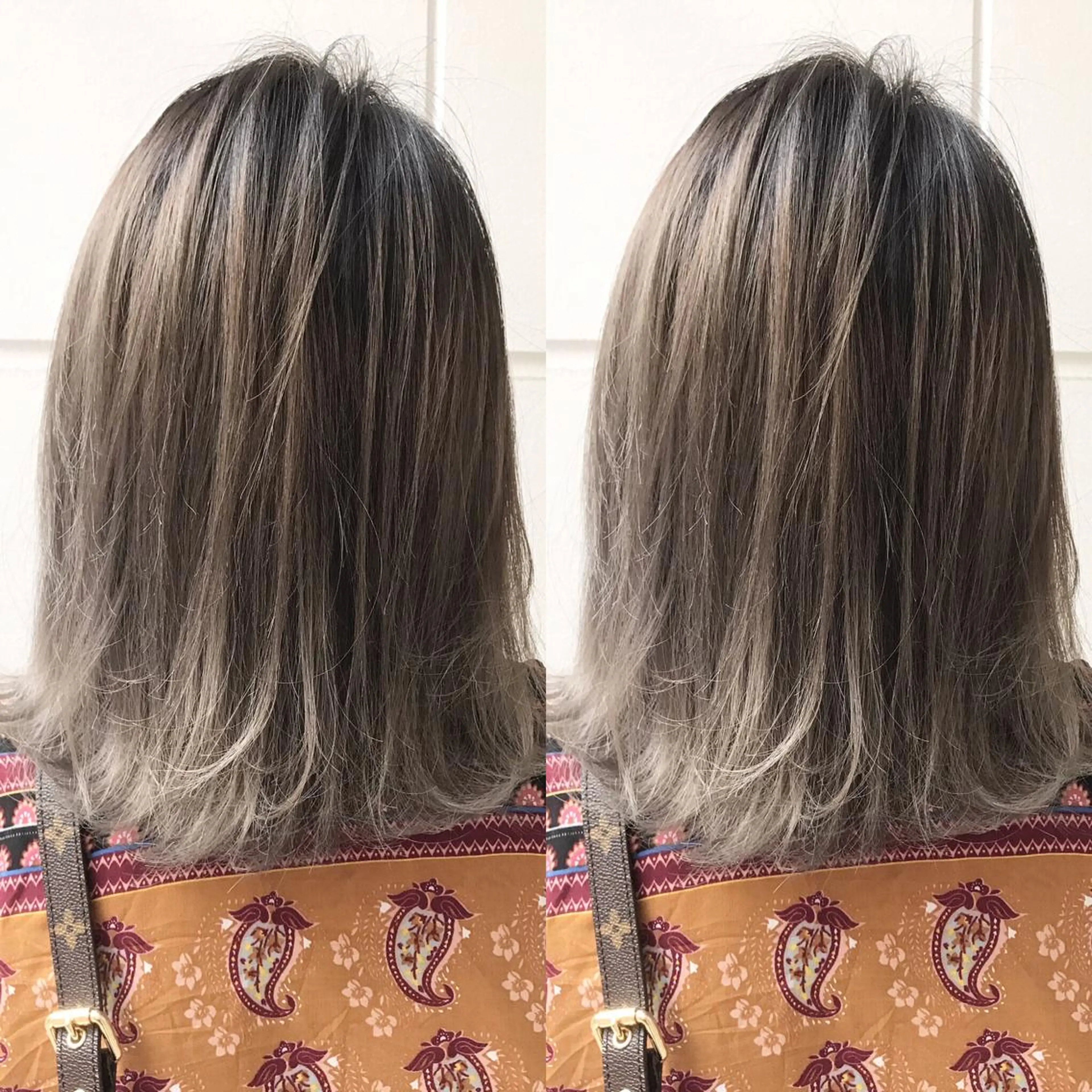 ミディアム カラー ヘアアレンジ ヘアカラー トリートメント 縮毛矯正 髪質改善寺坂雄飛💐のヘアスタイル