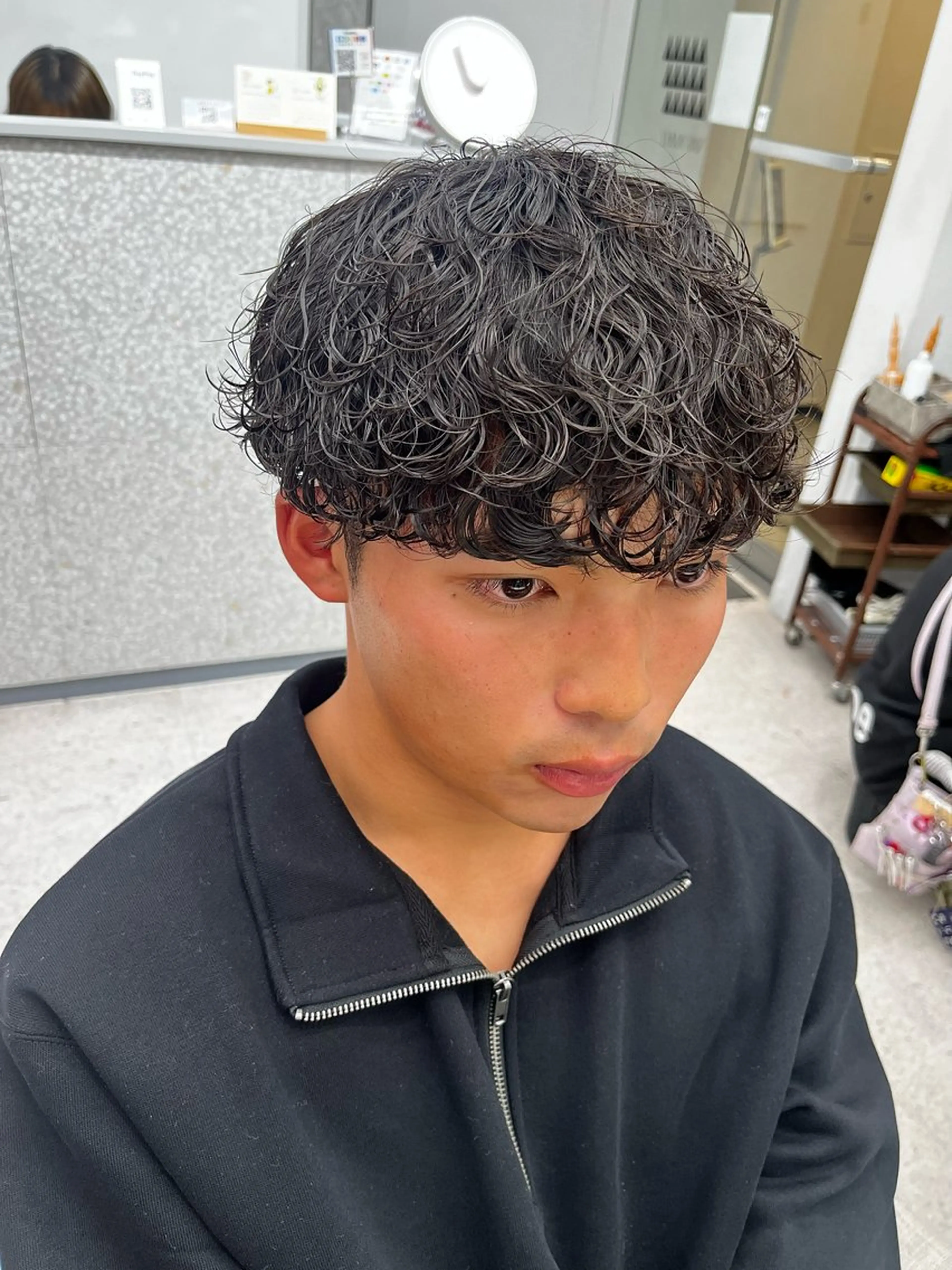 パーマ メンズ カット パーマ 🍐シャドウパーマ メンズ特化/守岡🍐のヘアスタイル