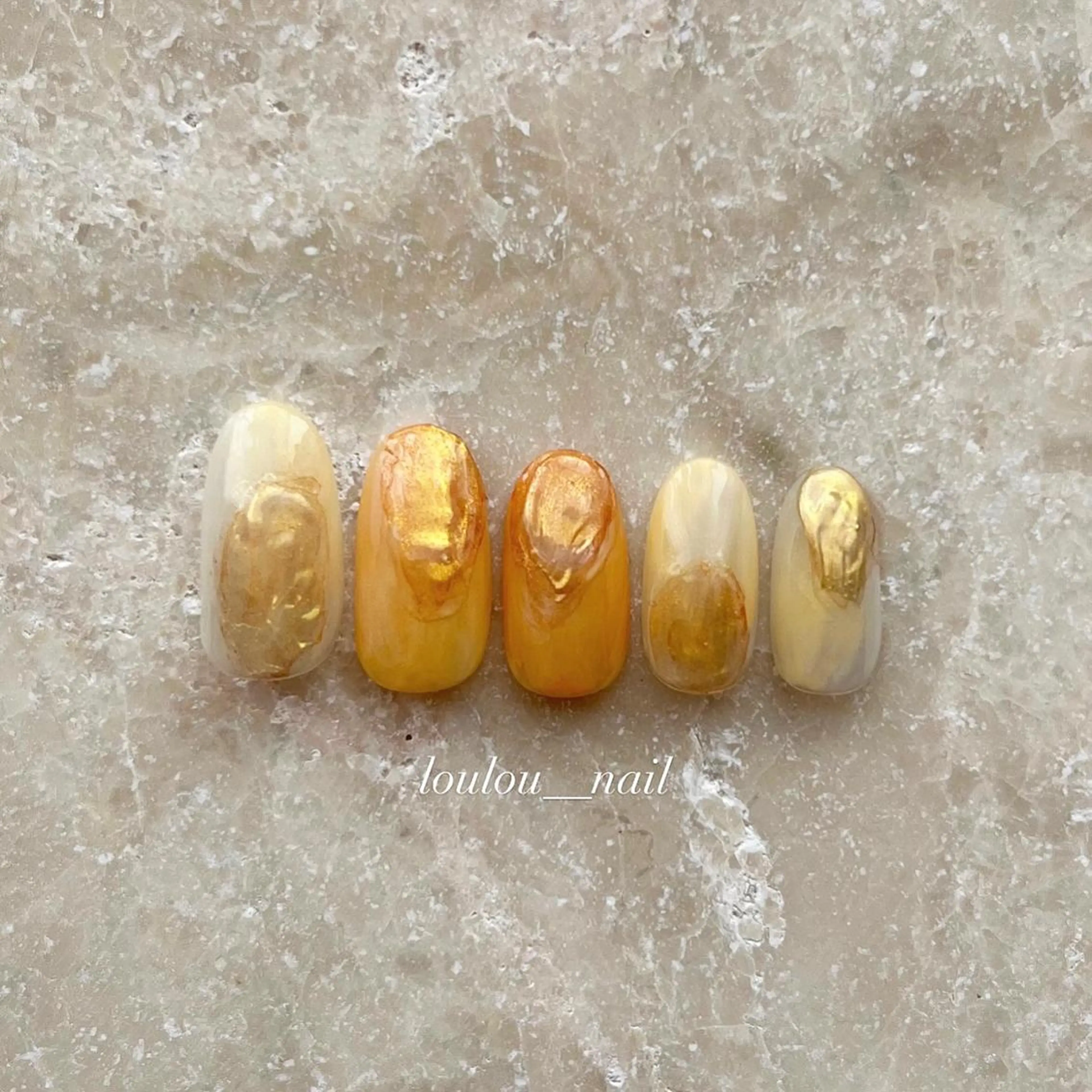 ネイル オレンジ 葛西 知佳のネイルデザイン