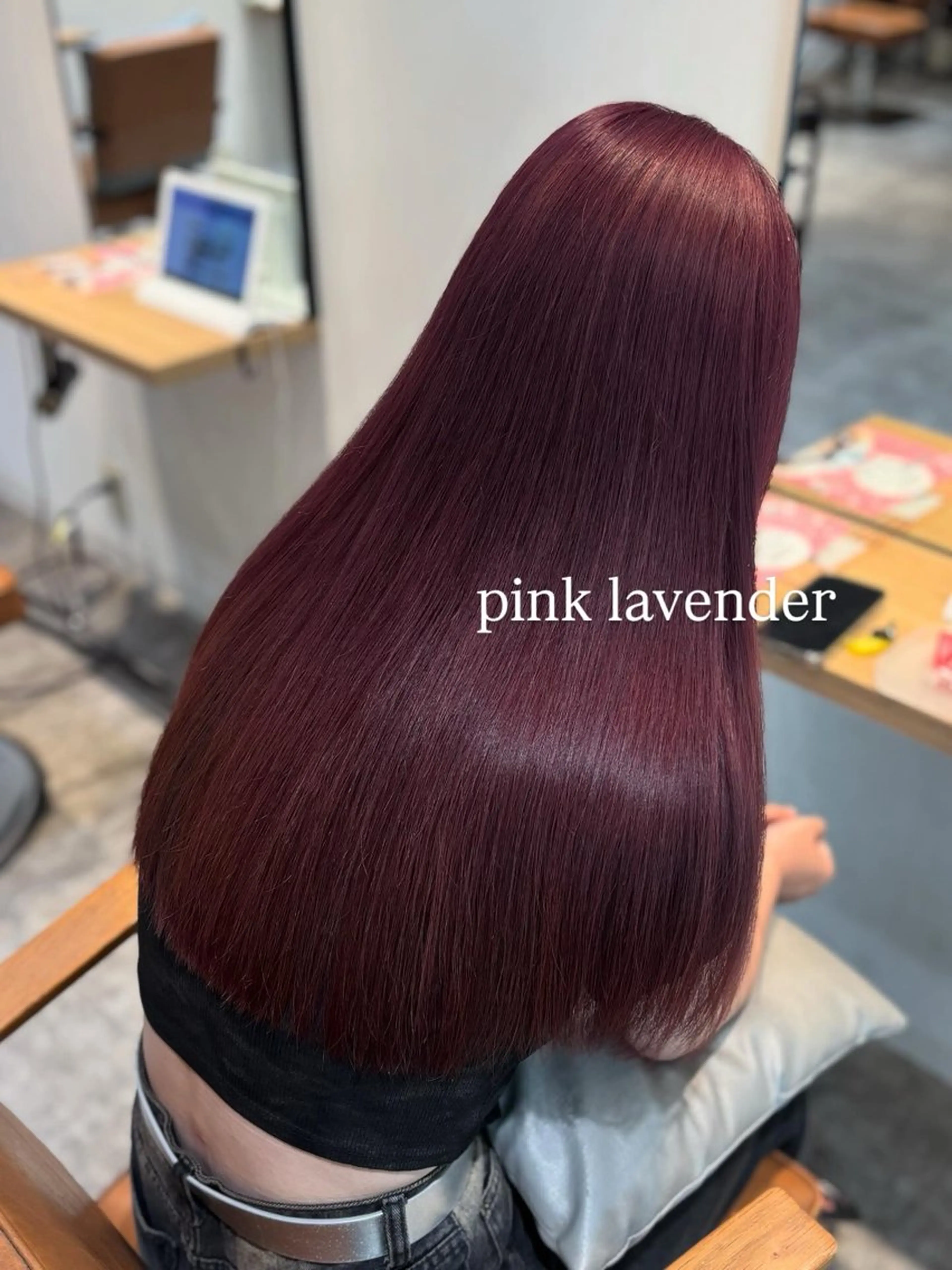 ロング カラー ブリーチ ラベンダーカラー ピンクカラー ピンクラベンダー ヘアカラー トリートメント non. ダブルカラー🎀🤍のヘアスタイル