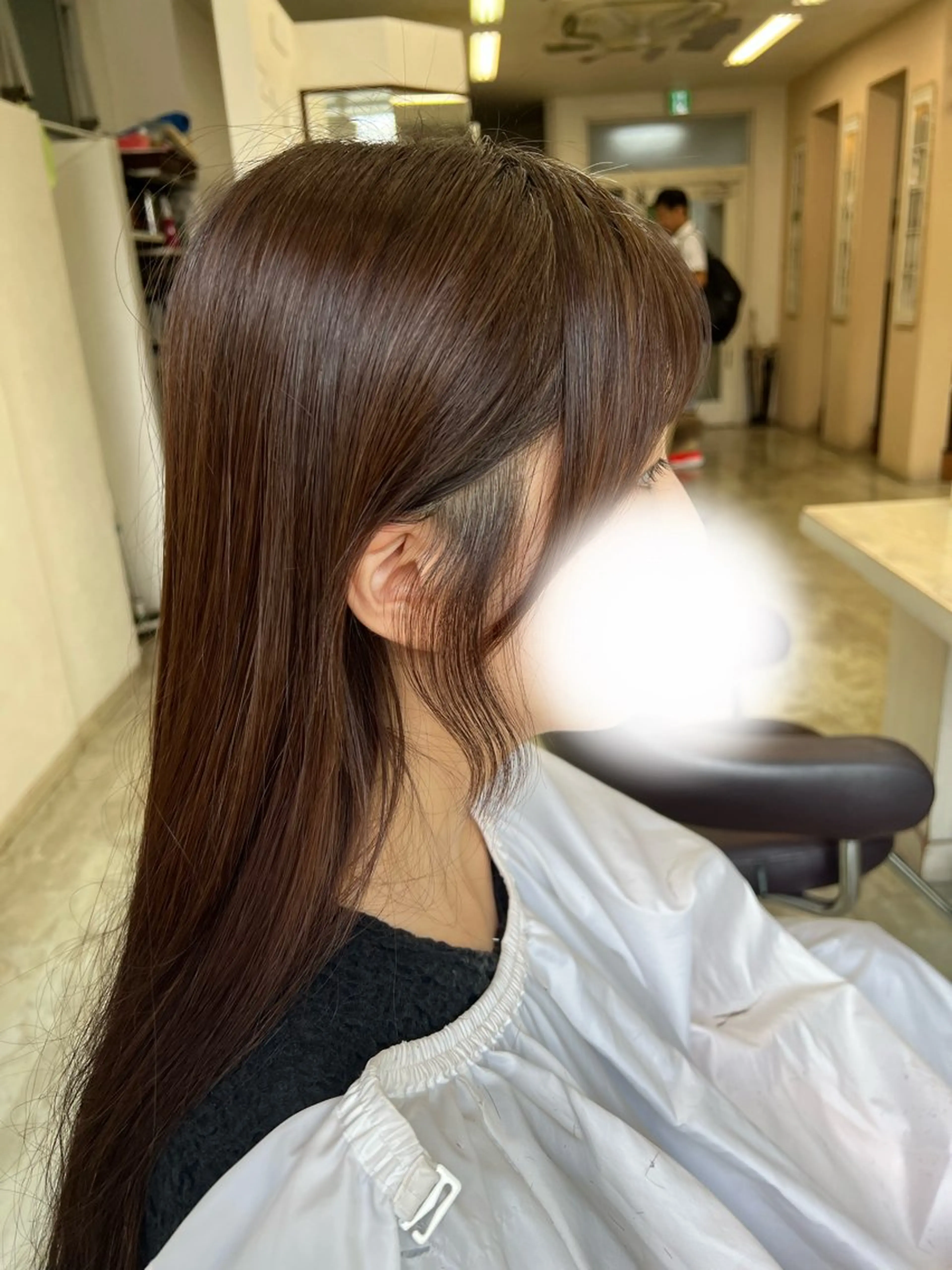 切りっぱなし/ レイヤー/ももかのヘアスタイル