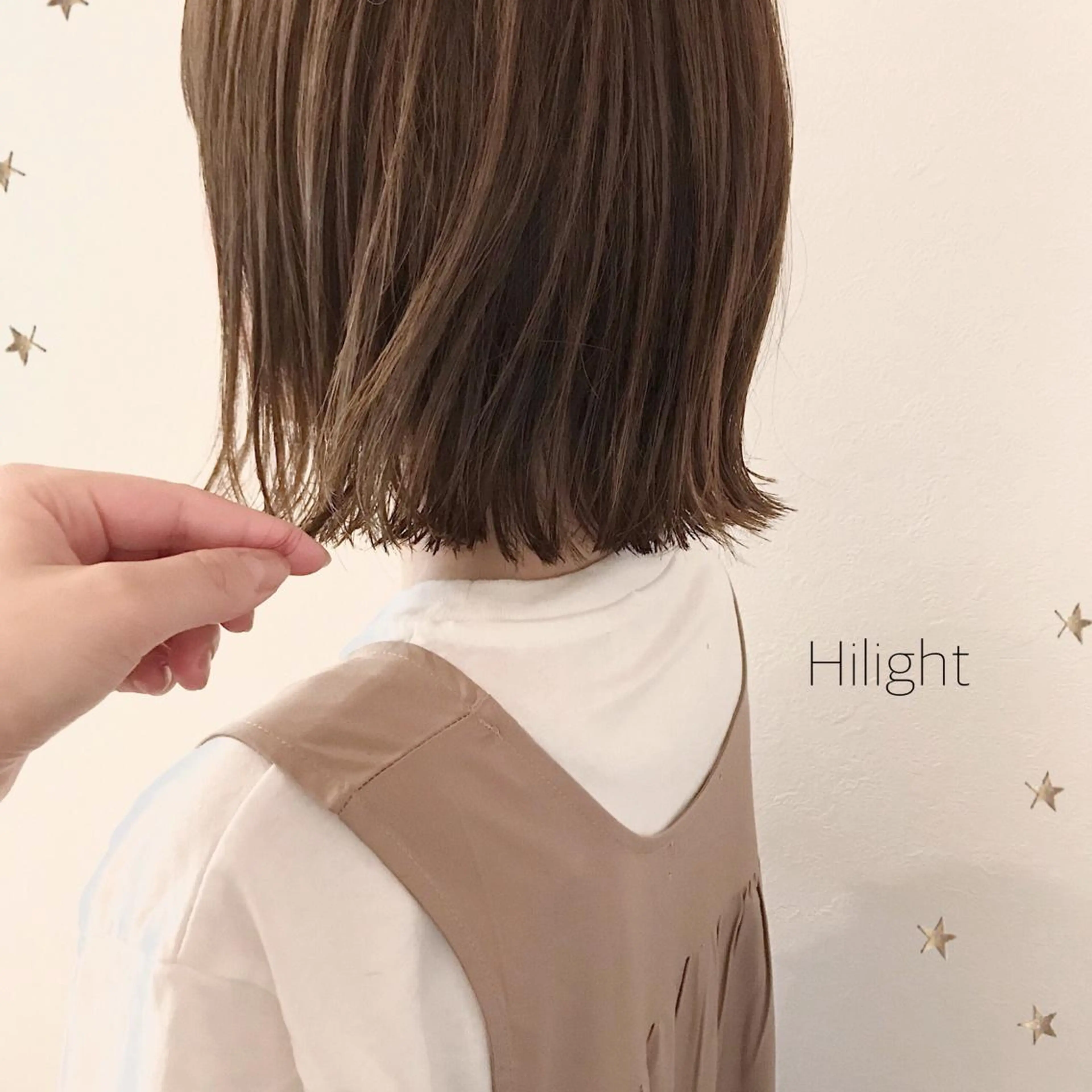 ミディアム カラー 市川 千夏のヘアスタイル