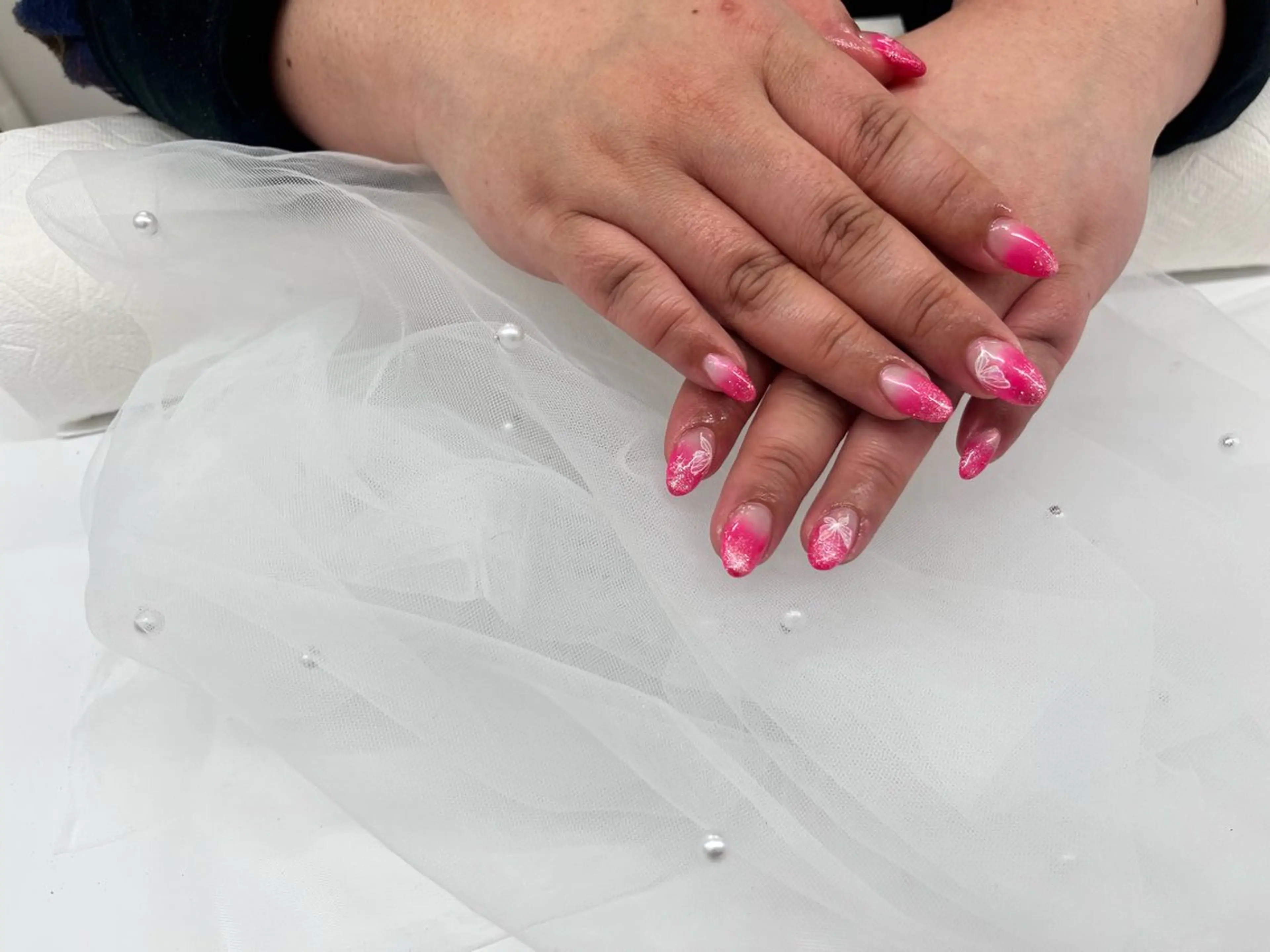 ネイル フラッシュネイル フットネイル ジェルネイル ラメ(グリッター) ラメグラデーション ネイルサロン ⭐︎Linoのその他イメージ