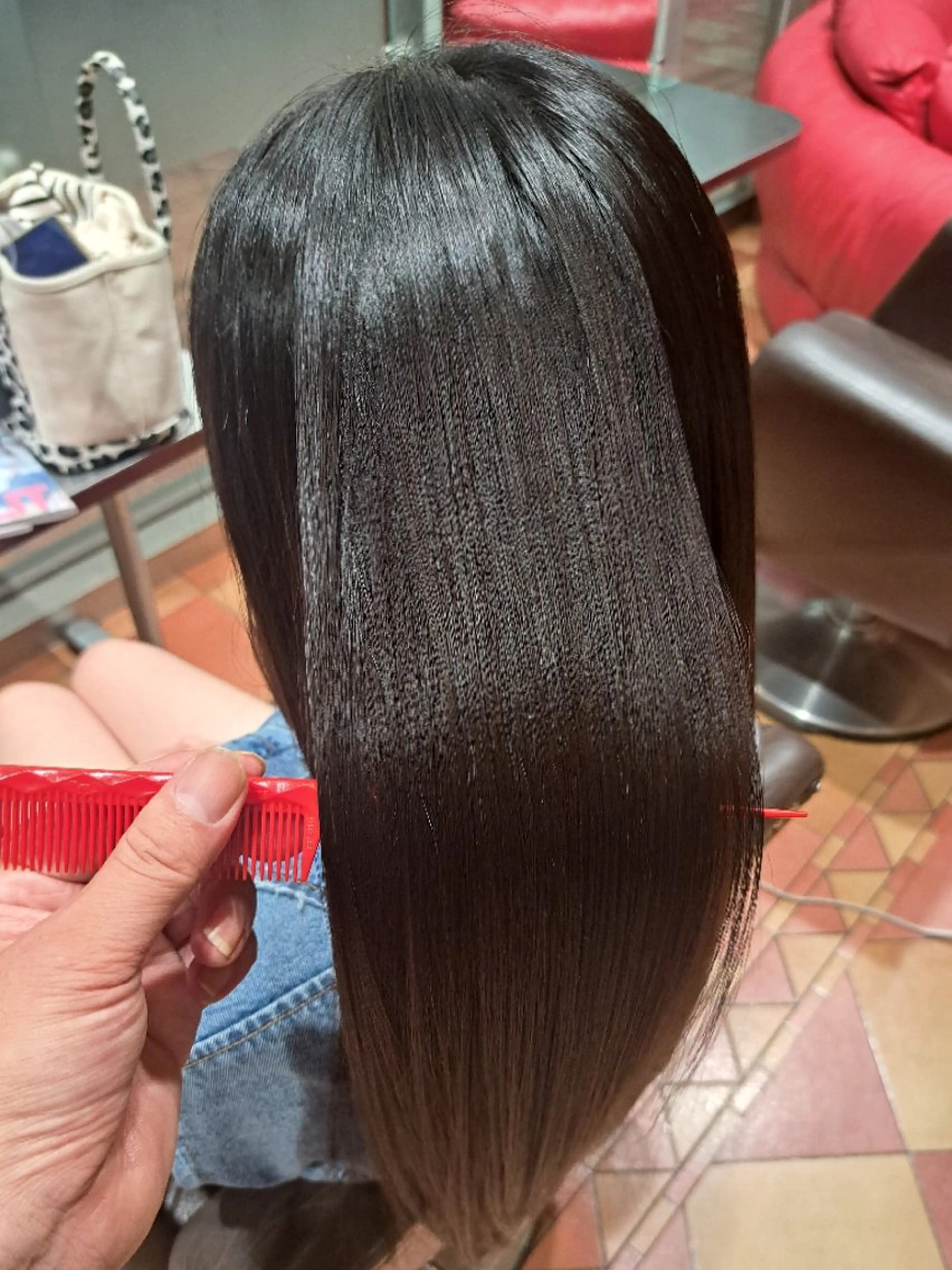 ロング 髪質改善 縮毛矯正 トリートメント 山内 泰輝のヘアスタイル