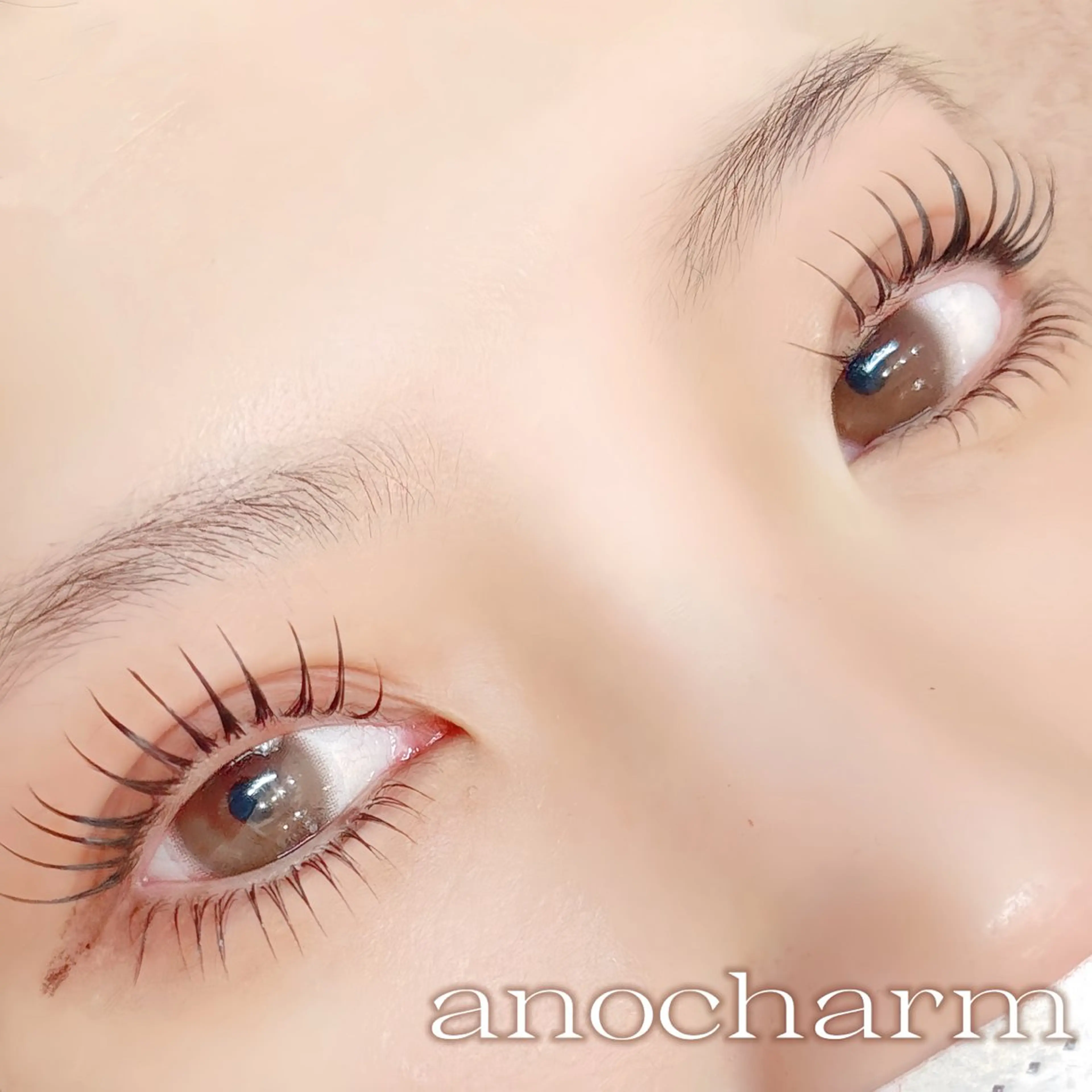 マツエク・マツパ フラットラッシュ まつげパーマ 下まつげエクステ マツエク anocharm🫧 ami［店長］のマツエク・マツパデザイン