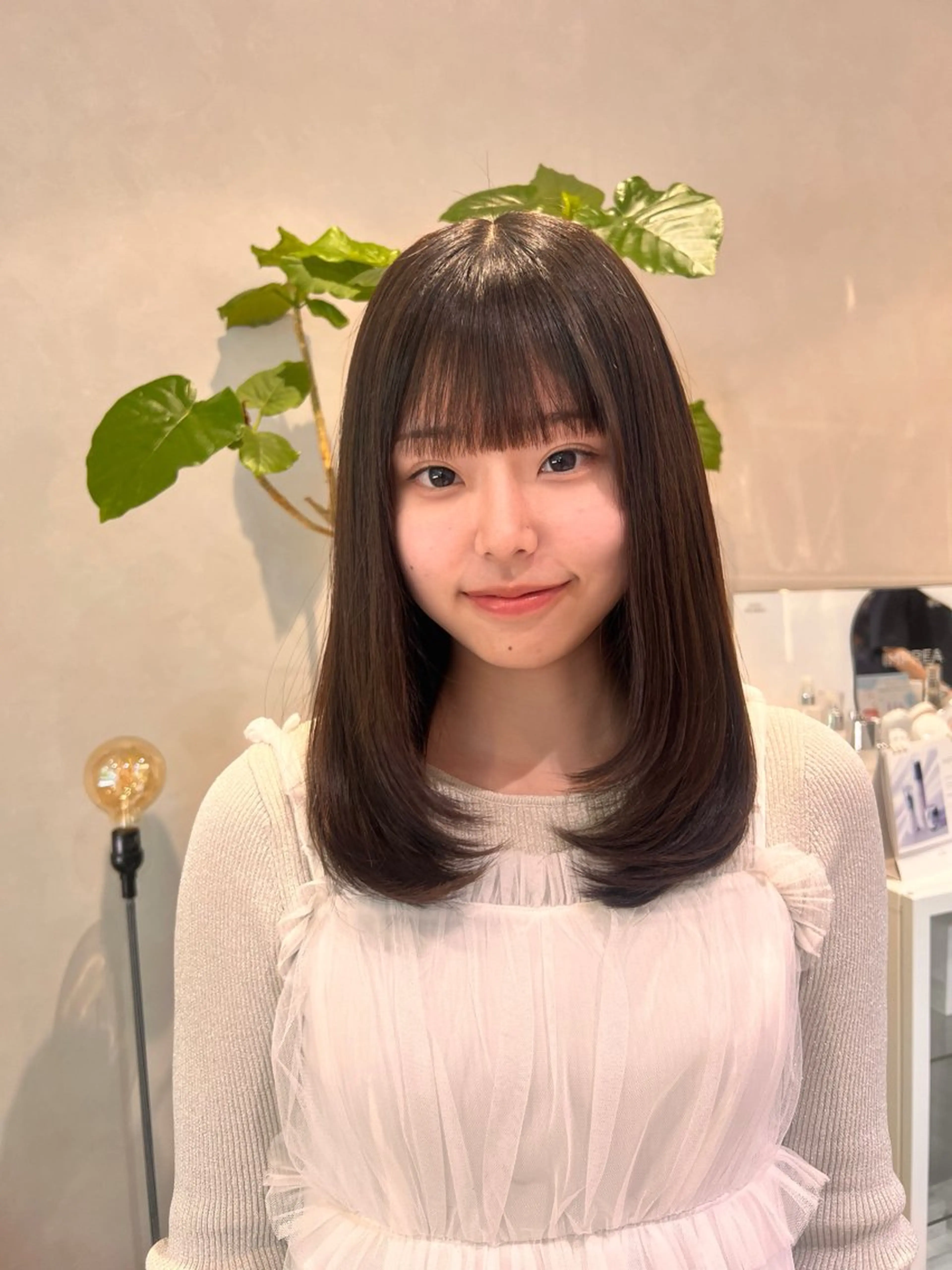 セミロング 髪質改善/レイヤー 暖色/shiinaのヘアスタイル