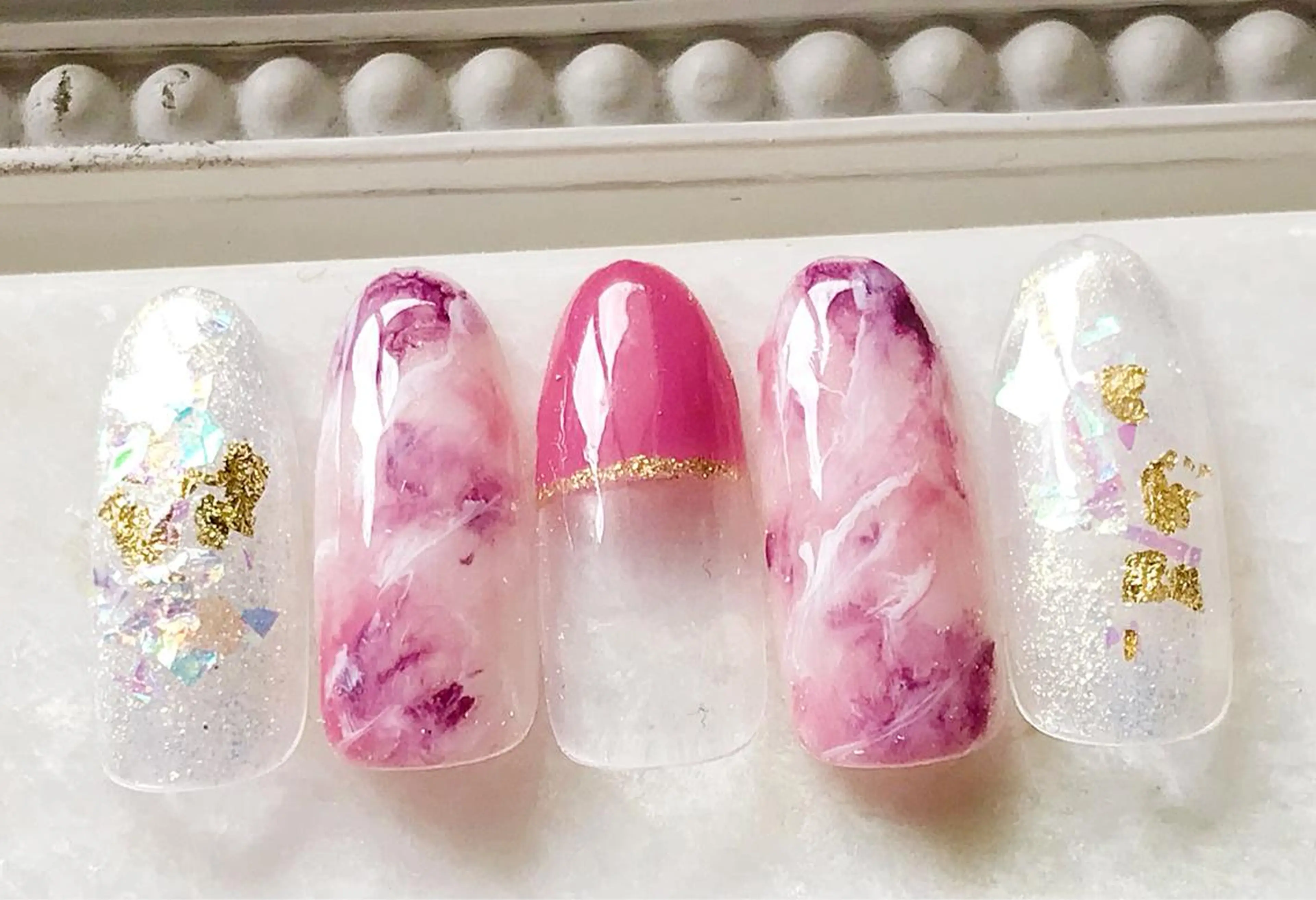 ネイル ジェルネイル パラジェル ハンドネイル Satomi  のネイルデザイン