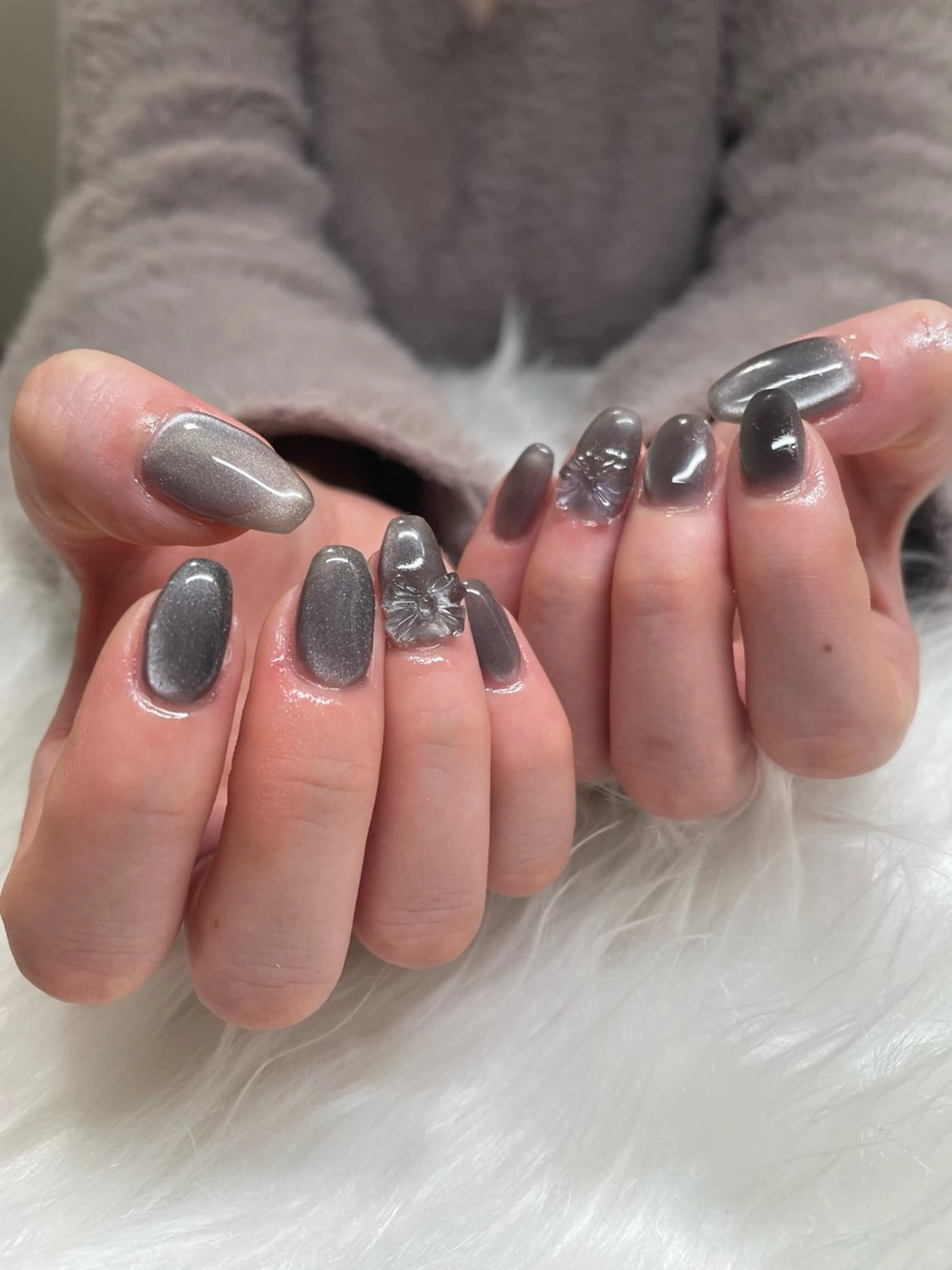 ネイル リボン ハンドネイル MN salonのネイルデザイン