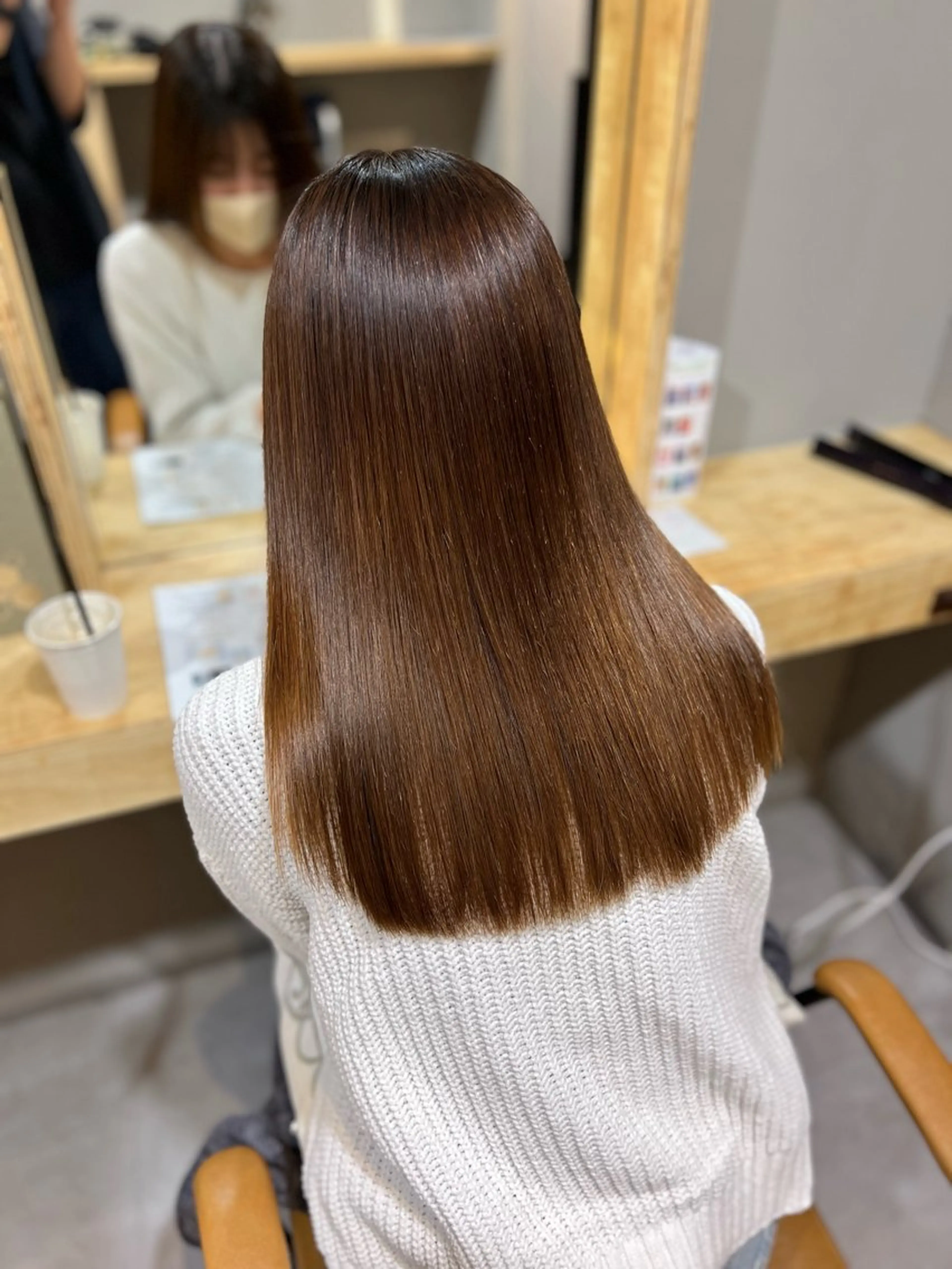 ロング 髪質改善 縮毛矯正 神戸ボブ✂️ ioe三宮/田 伸佳のヘアスタイル