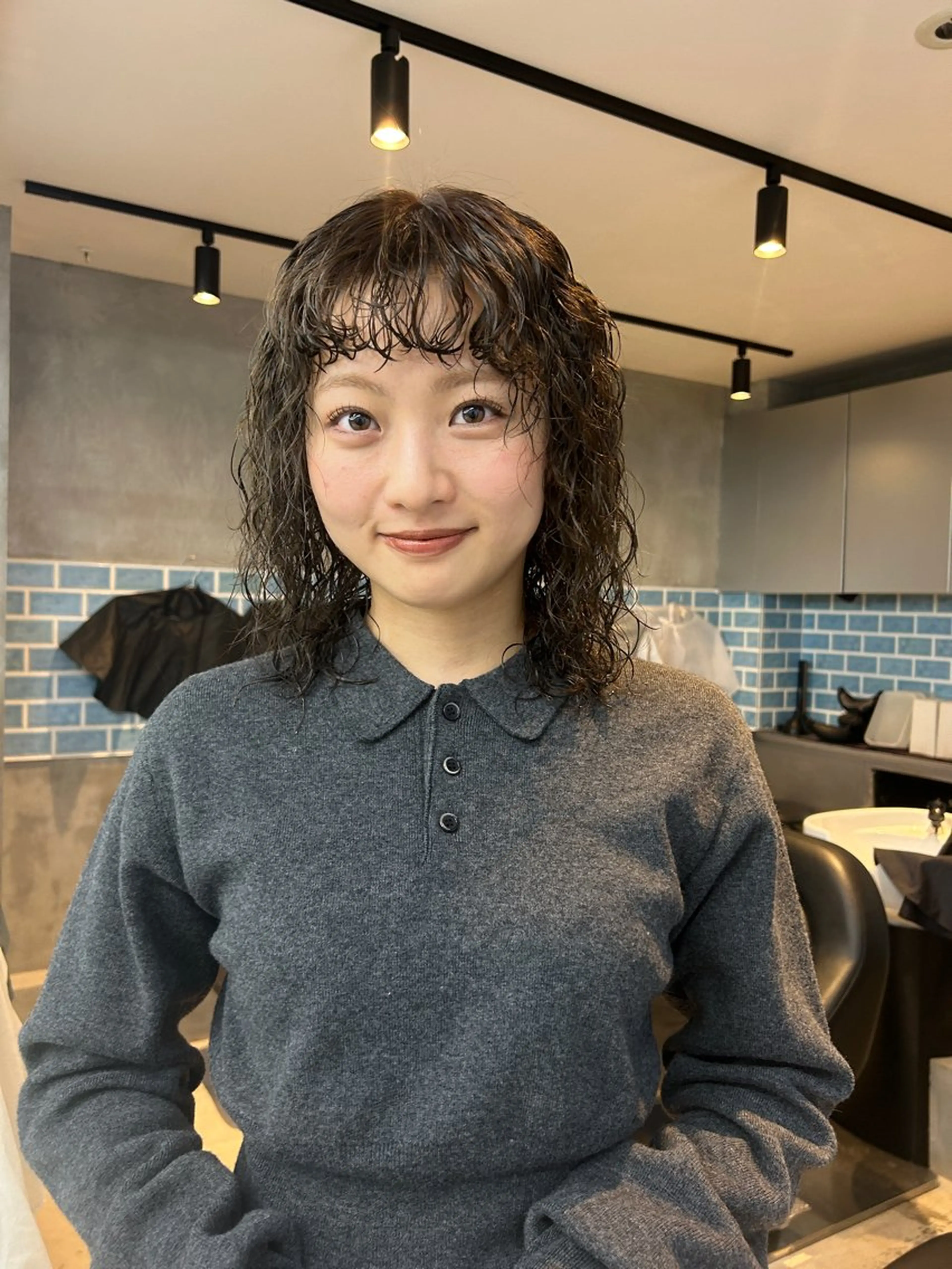 ミディアム カラー パーマ ヘアカラー トリートメント おぐらみゆう 🍎ボブ/ショートのヘアスタイル