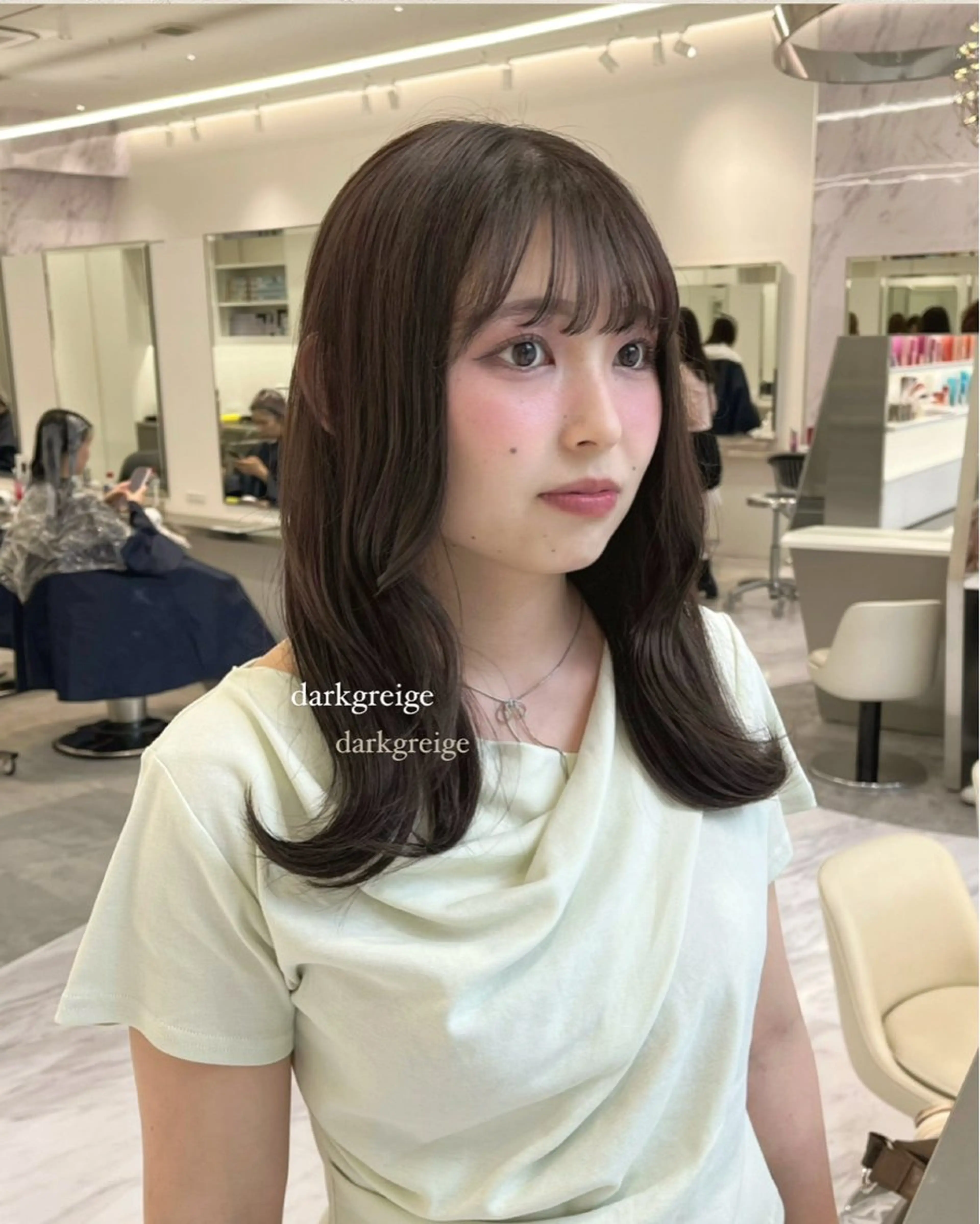 セミロング カラー ParveMix ♡白神みやびのヘアスタイル